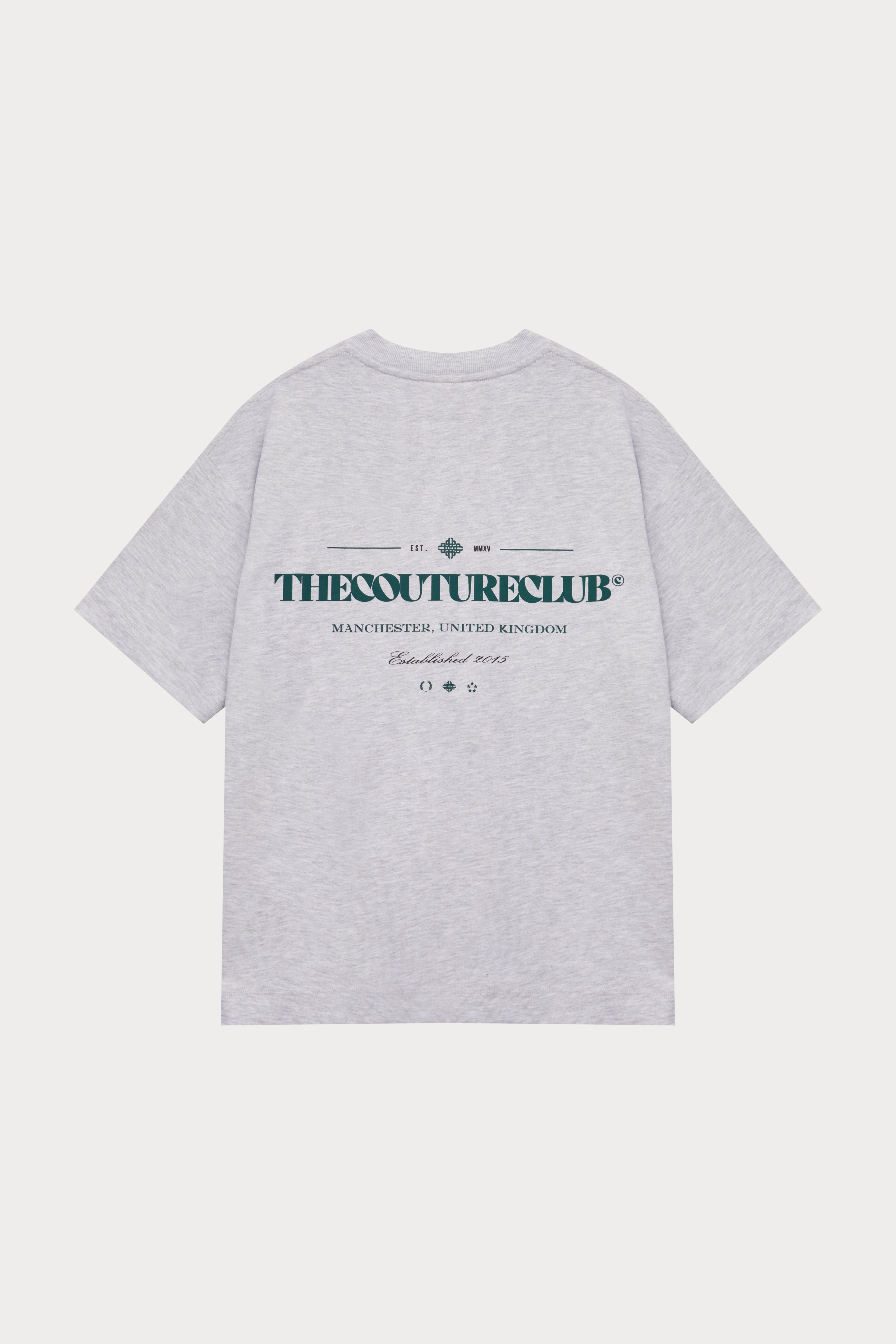 COPYRIGHT MULTI GRAPHIC T-SHIRT - GREY MARL