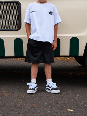 KIDS AIRTEX SHORTS - BLACK