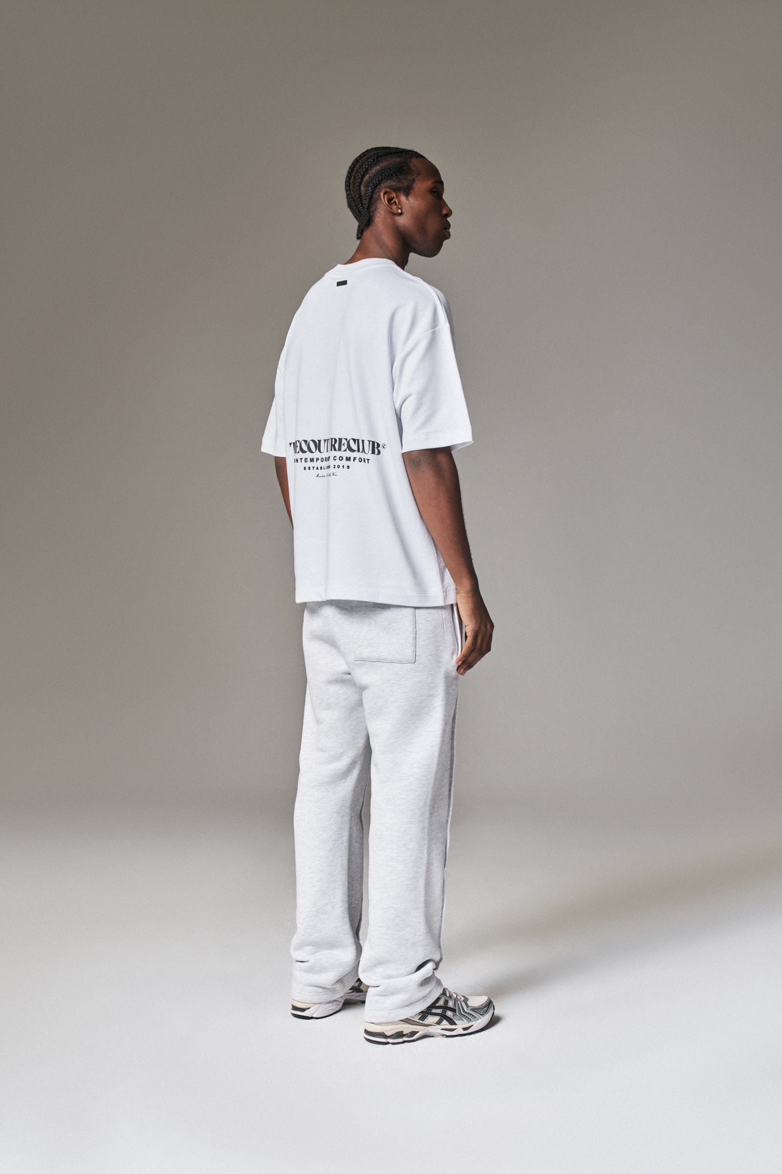COPYRIGHT STRAIGHT LEG JOGGERS - GREY MARL