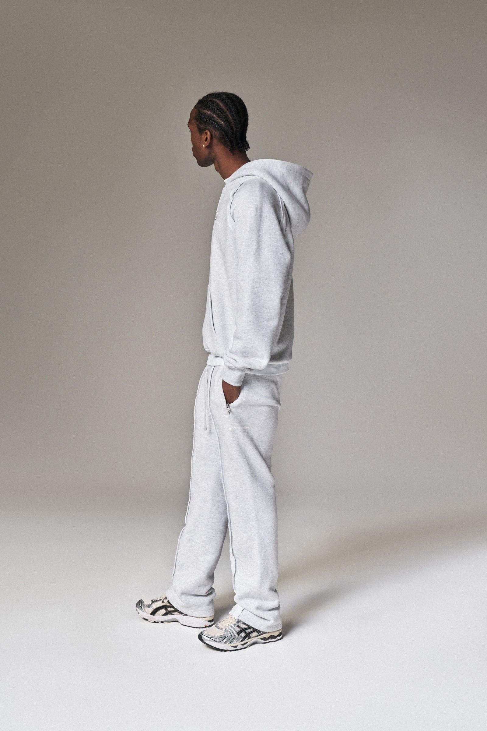 COPYRIGHT STRAIGHT LEG JOGGERS - GREY MARL
