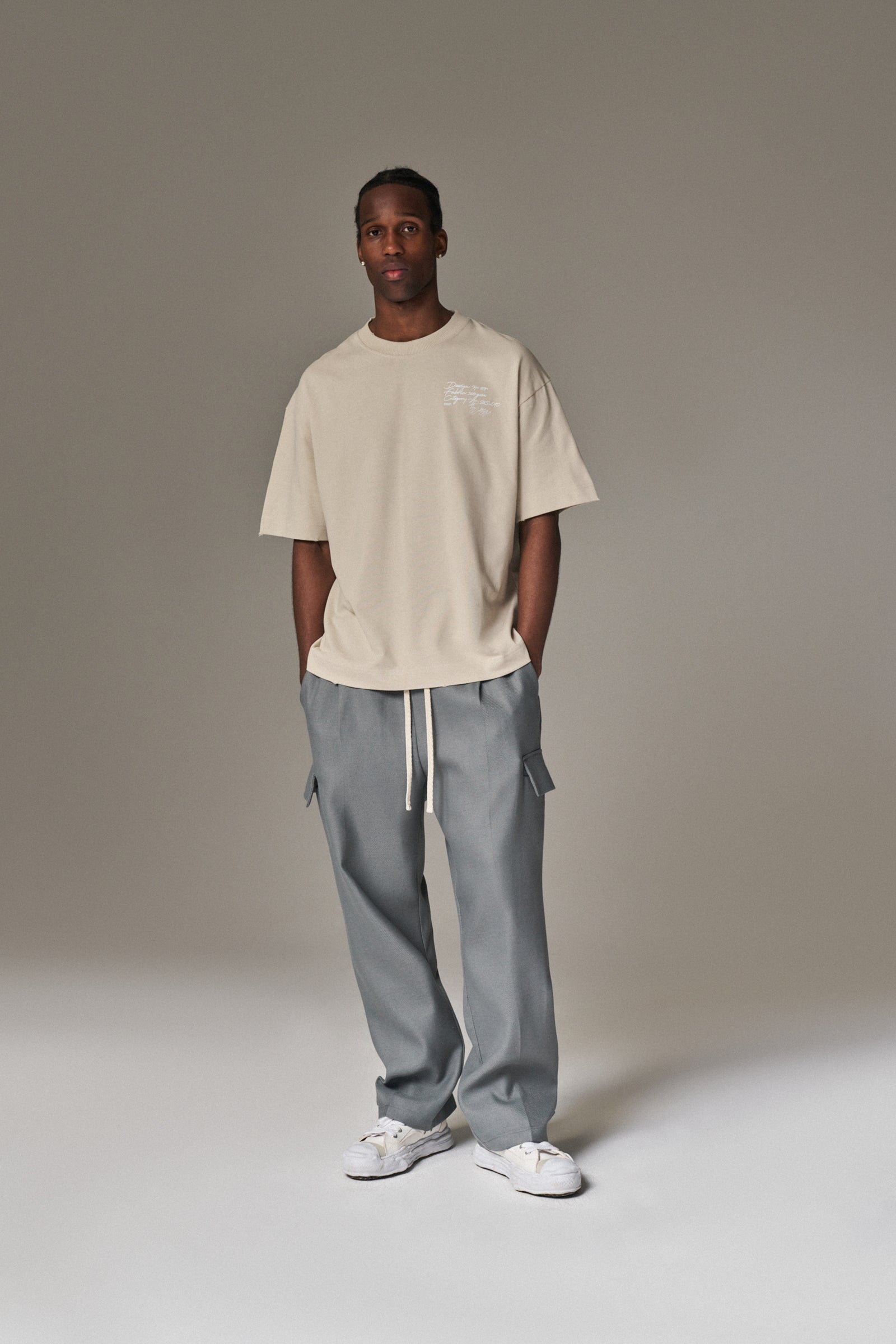 DISPLAY USE ONLY RELAXED T-SHIRT - BEIGE