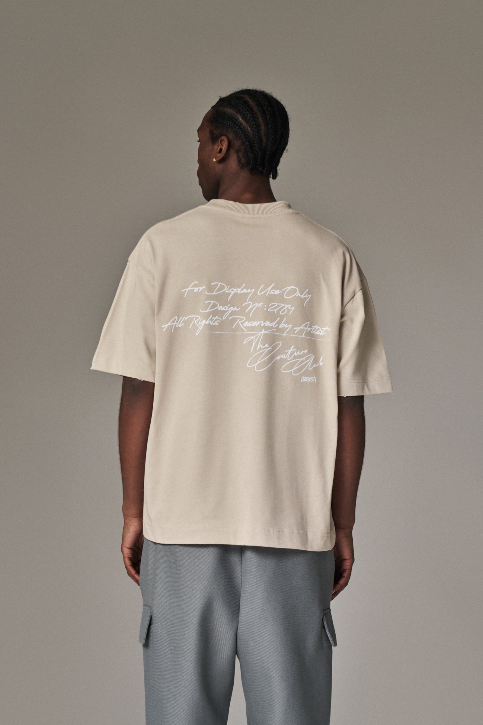 DISPLAY USE ONLY RELAXED T-SHIRT - BEIGE
