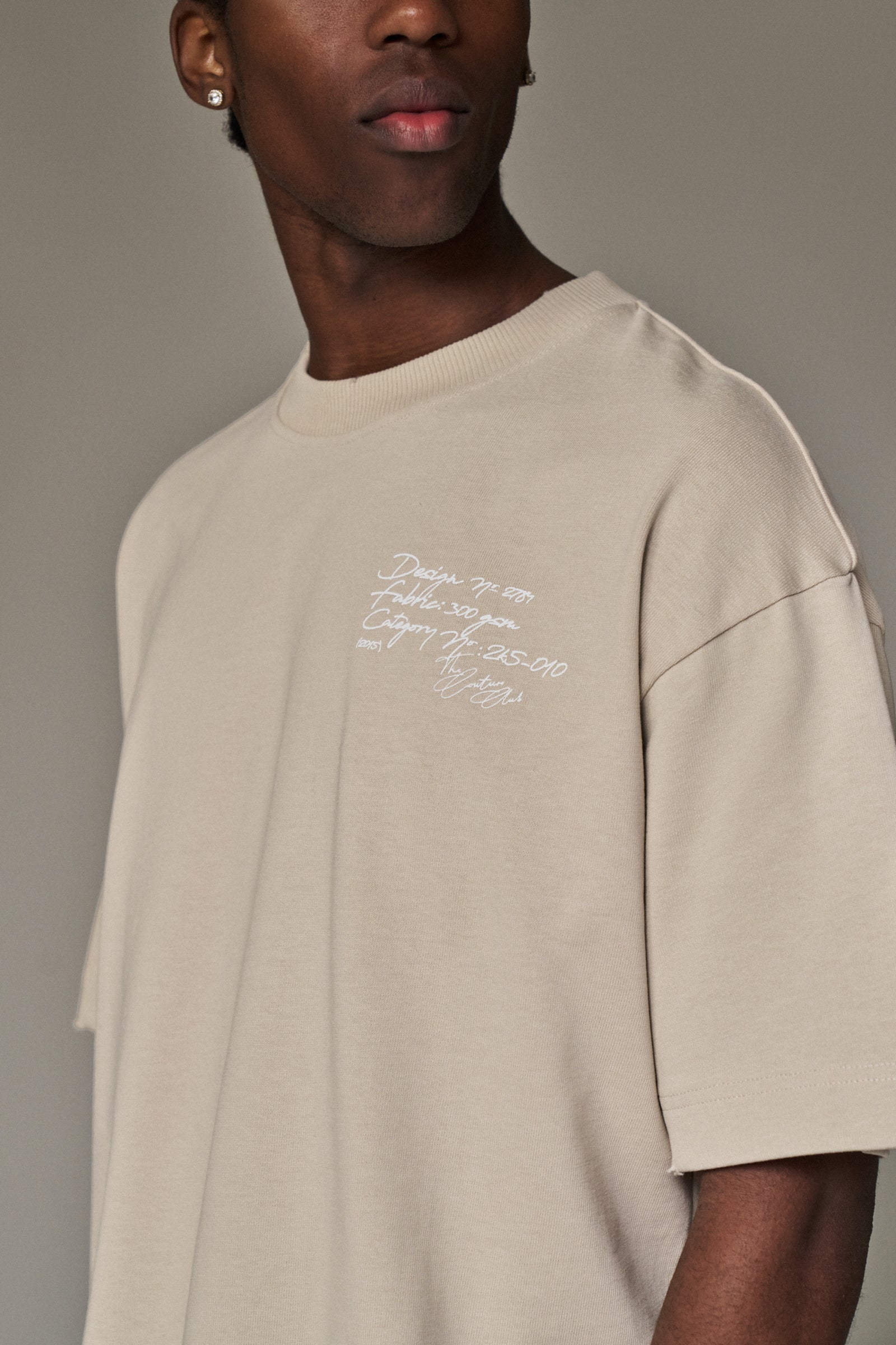 DISPLAY USE ONLY RELAXED T-SHIRT - BEIGE