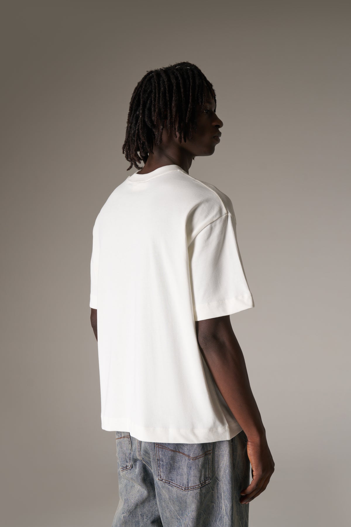 HEAVYWEIGHT BLANK T-SHIRT - OFF WHITE