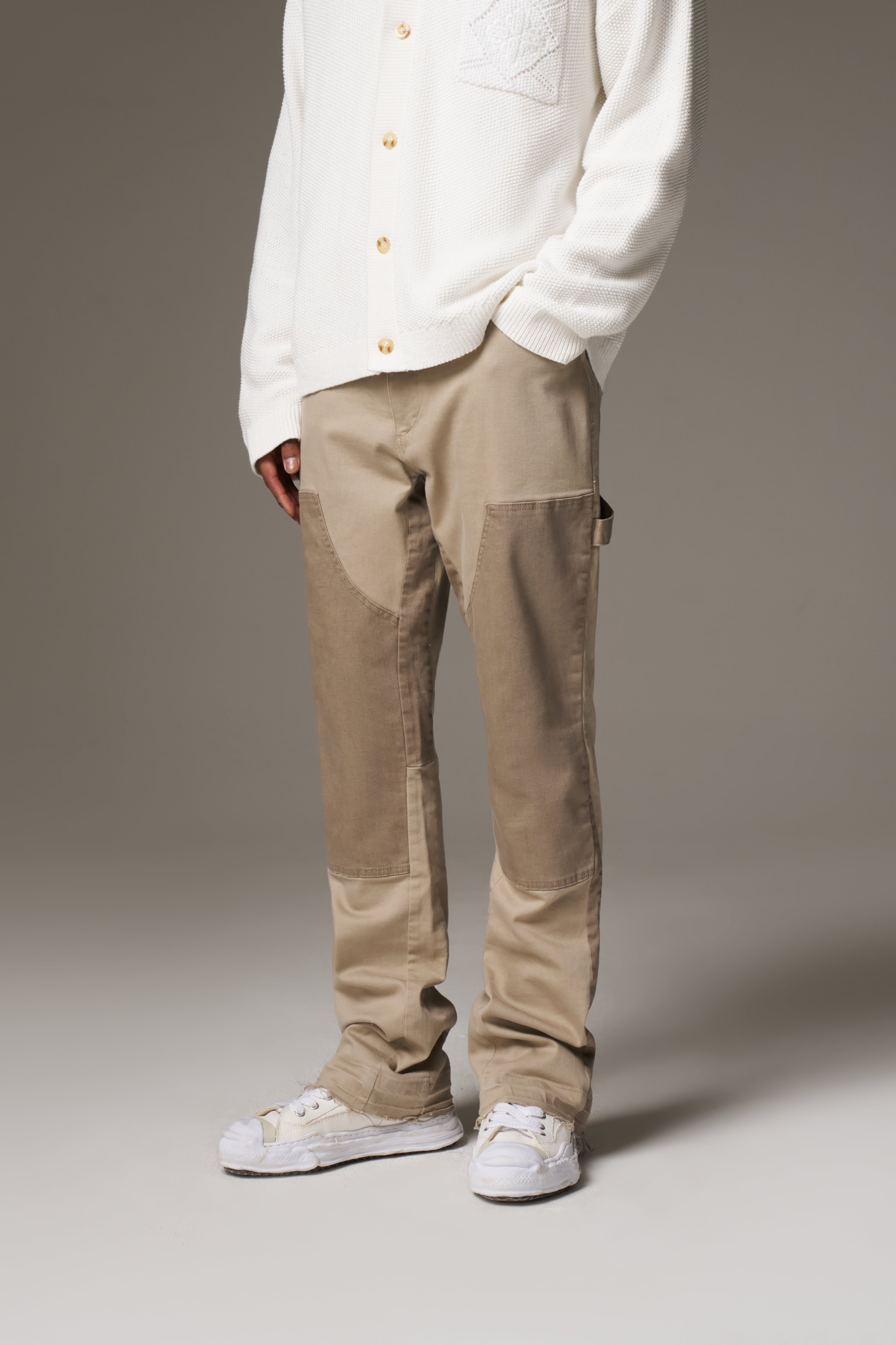 CANVAS CARPENTER TROUSER - BEIGE