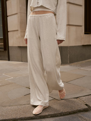 RIBBED TROUSERS - GREY