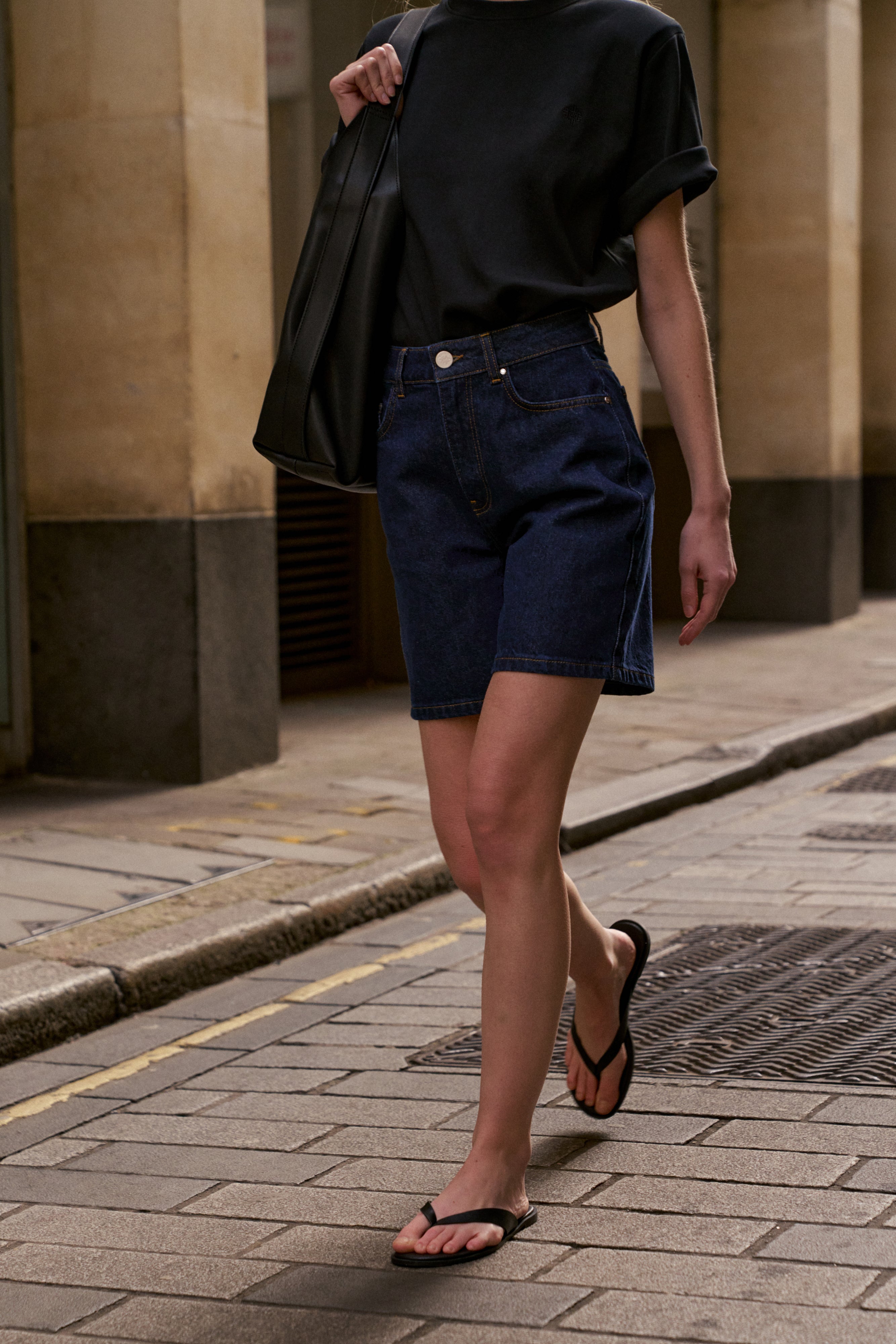 DENIM JORTS - INDIGO WASH