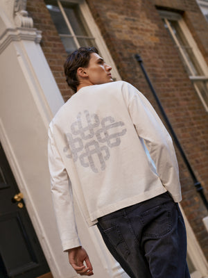 SLUB LONG SLEEVE T-SHIRT - OFF WHITE