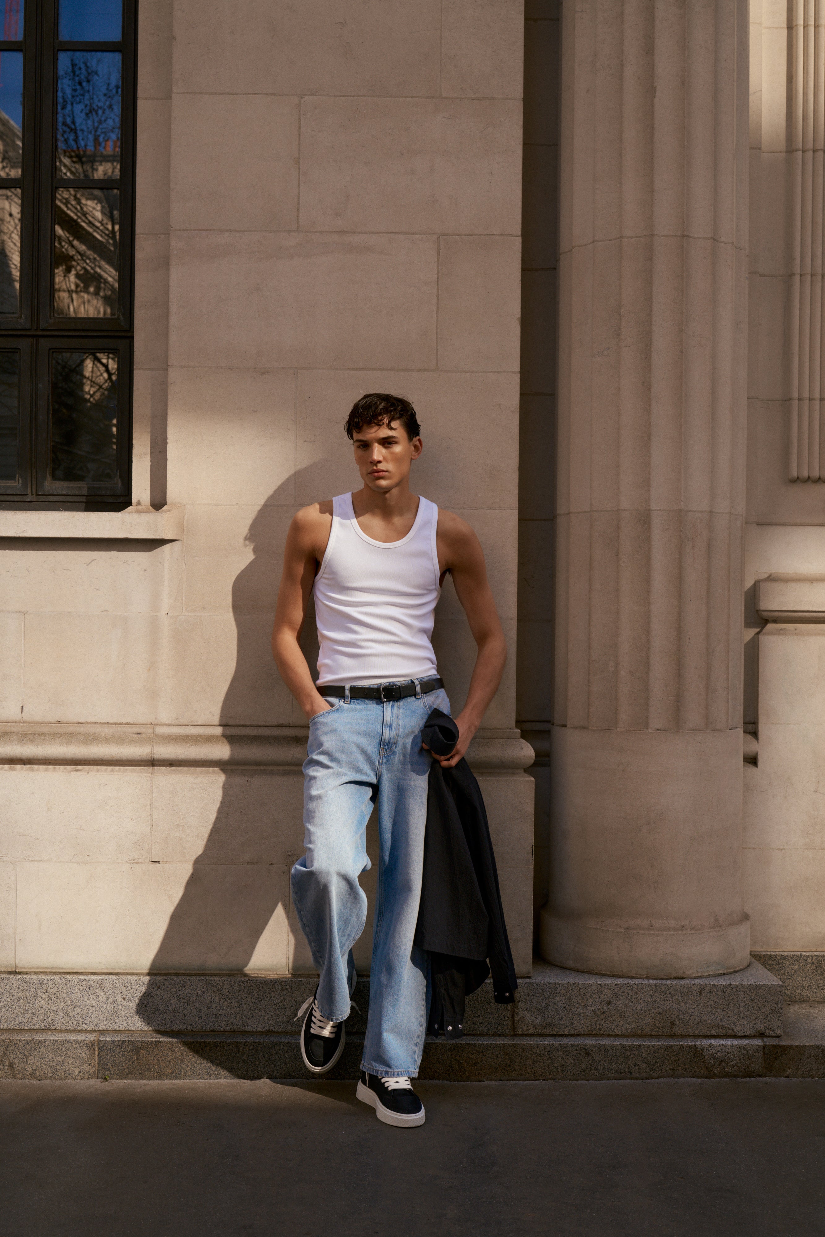 RIBBED VEST - WHITE