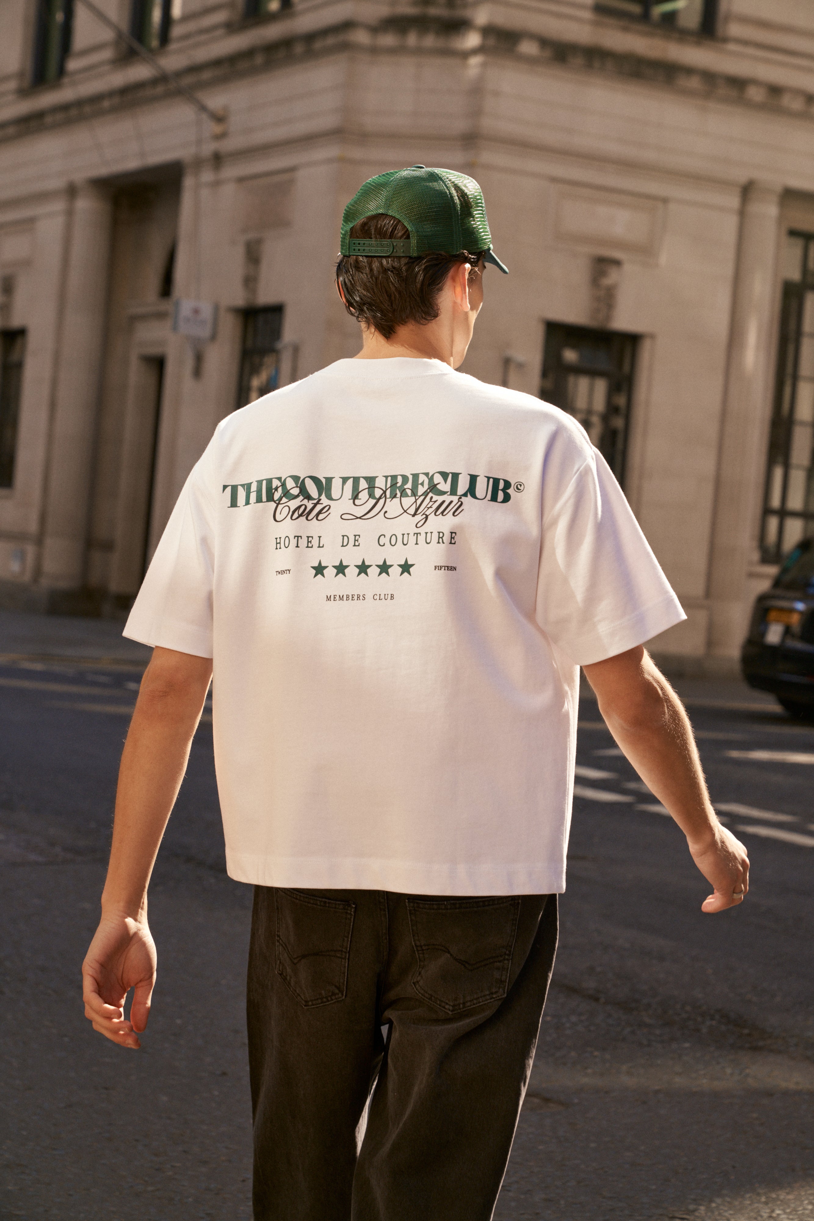 HOTEL DE COUTURE T-SHIRT - WHITE GREEN
