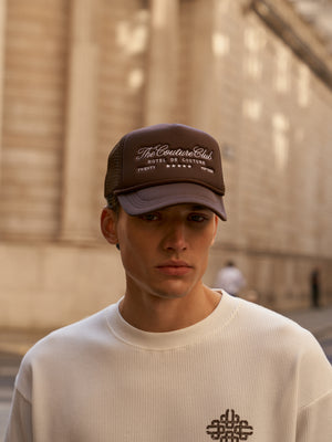 HOTEL DE COUTURE CAP - BROWN