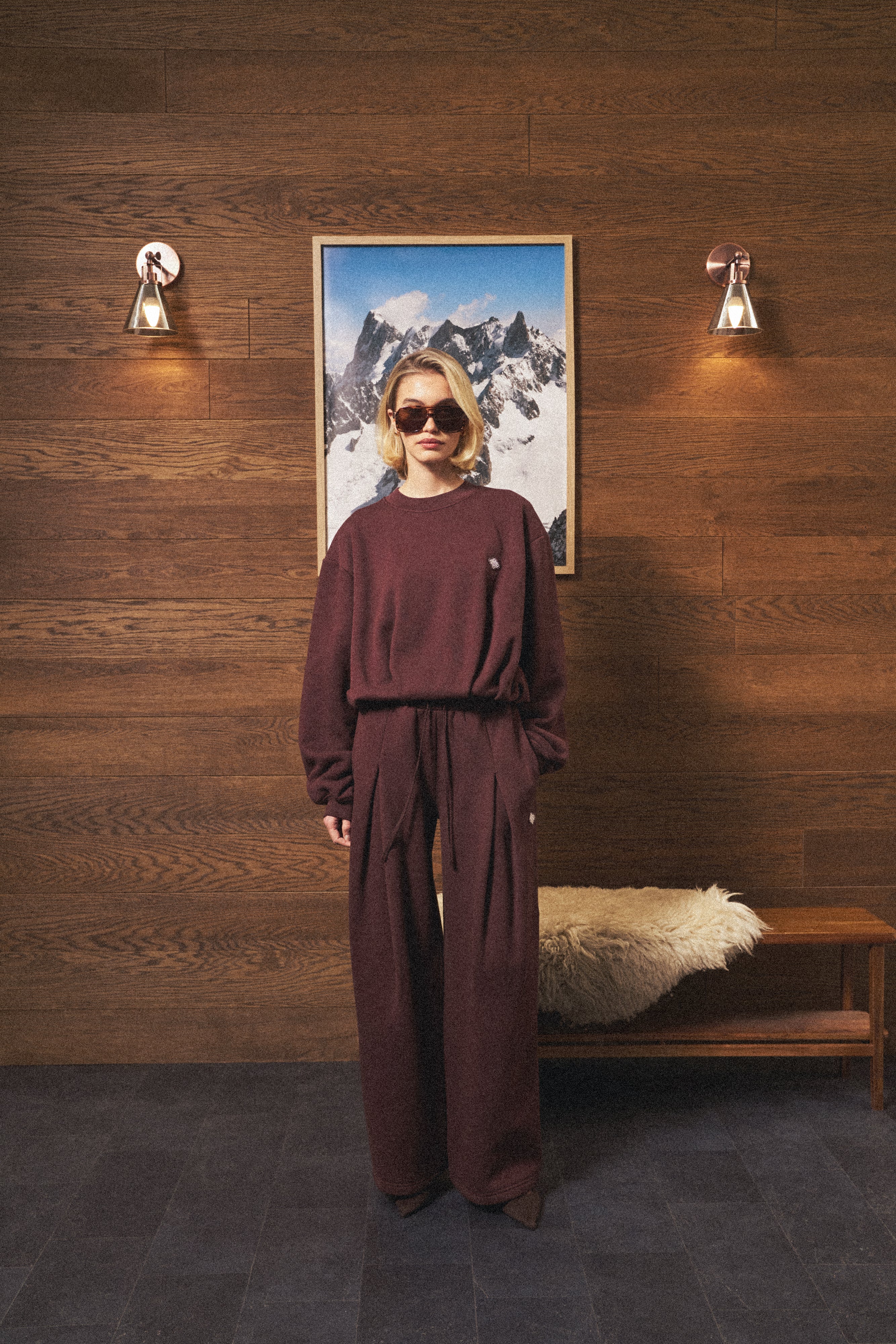 BALLOON HEM CREW - CHOCOLATE