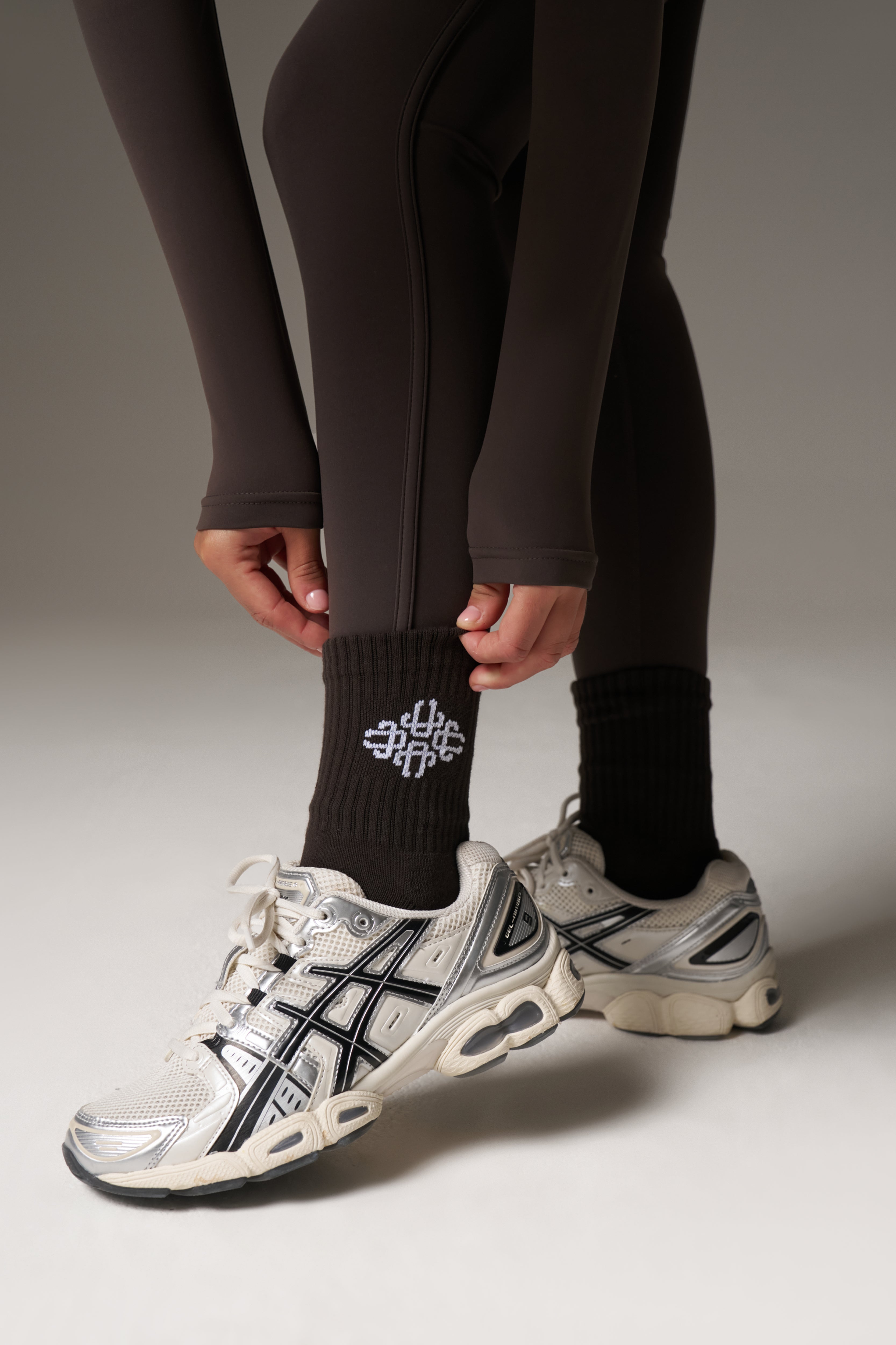 EMBLEM SPORT SOCK - CHOCOLATE