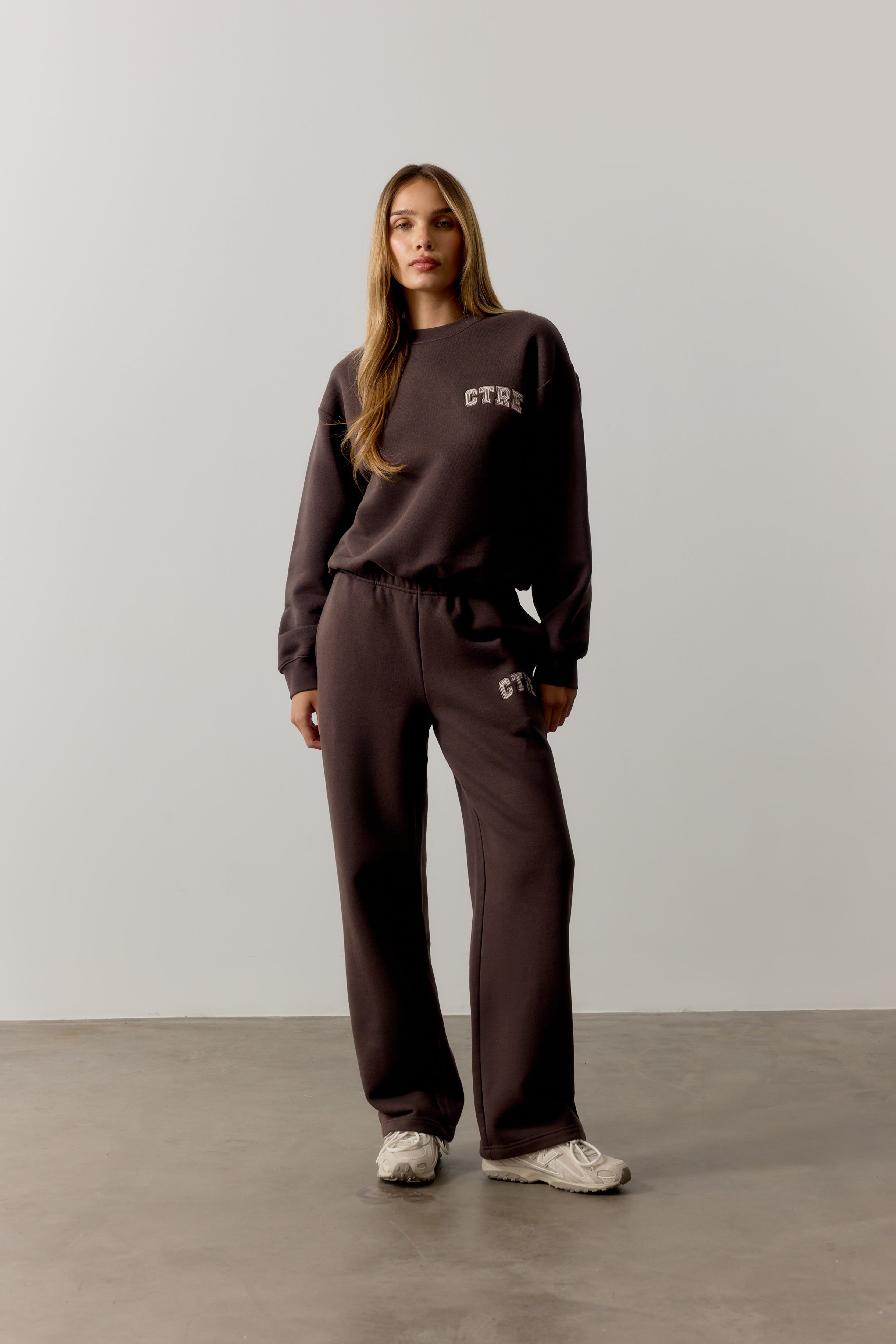 CTRE STRAIGHT LEG JOGGERS - BROWN