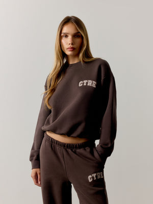 CTRE SWEATSHIRT - BROWN