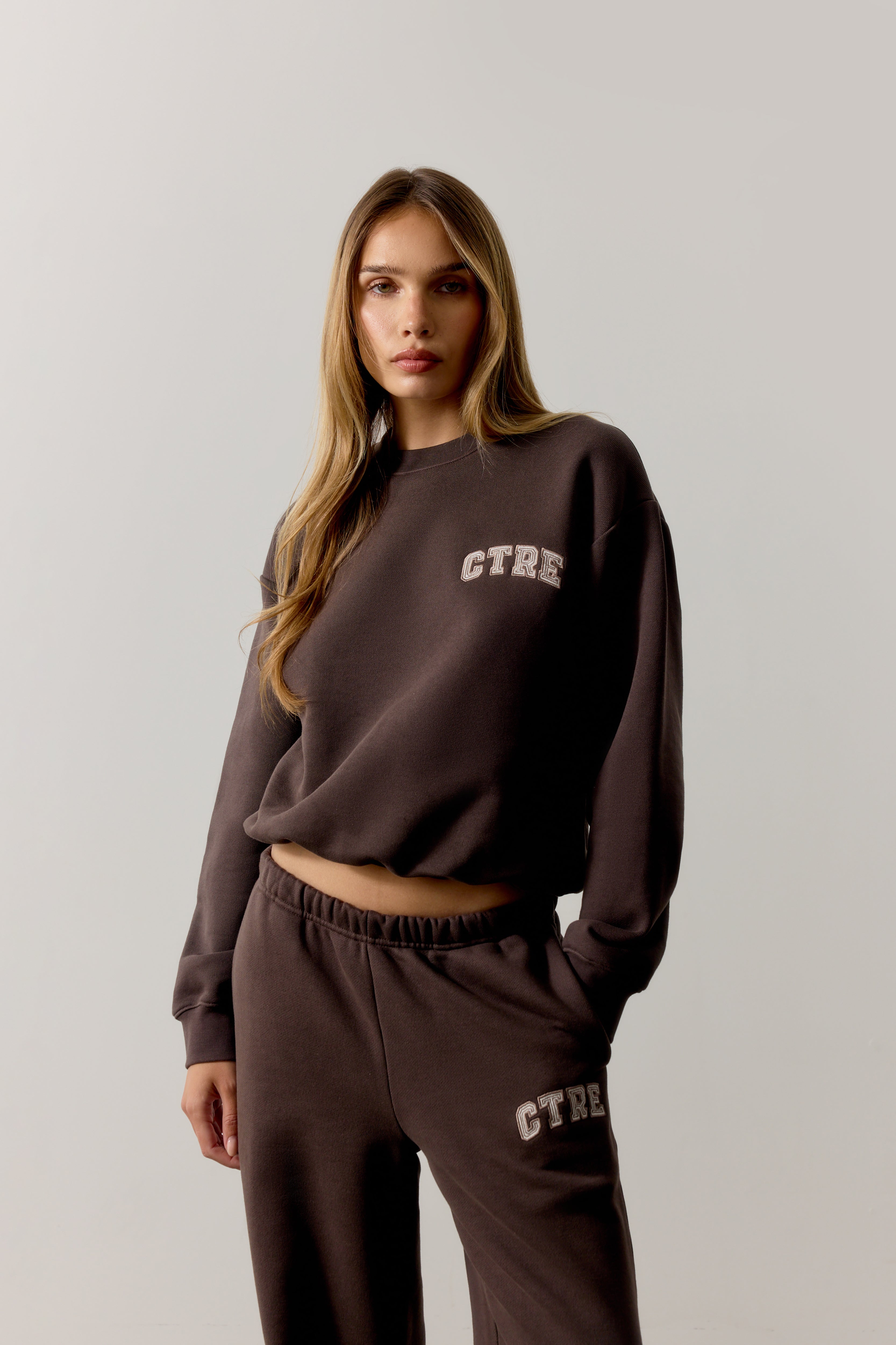 CTRE SWEATSHIRT - BROWN