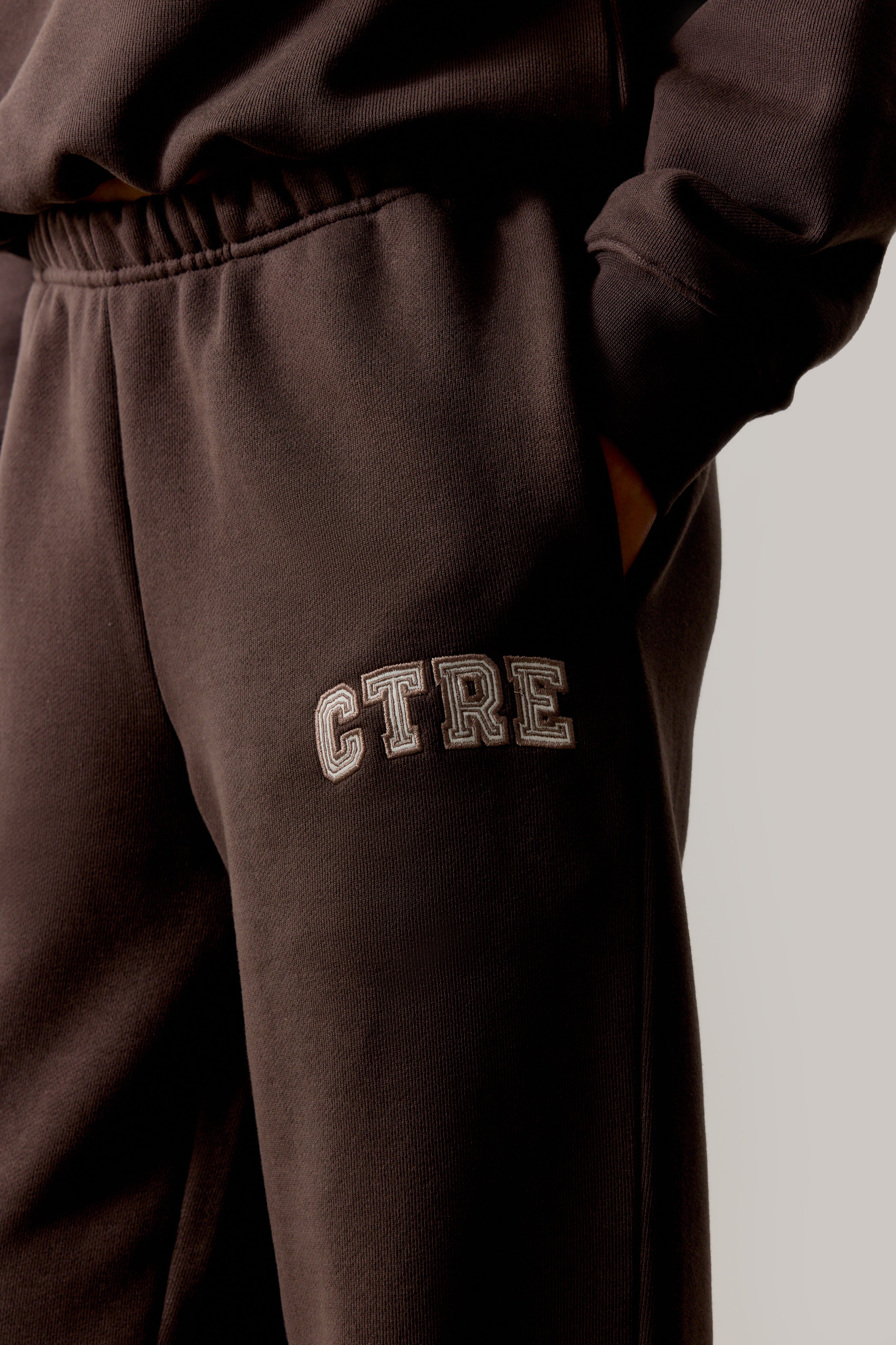 CTRE STRAIGHT LEG JOGGERS - BROWN