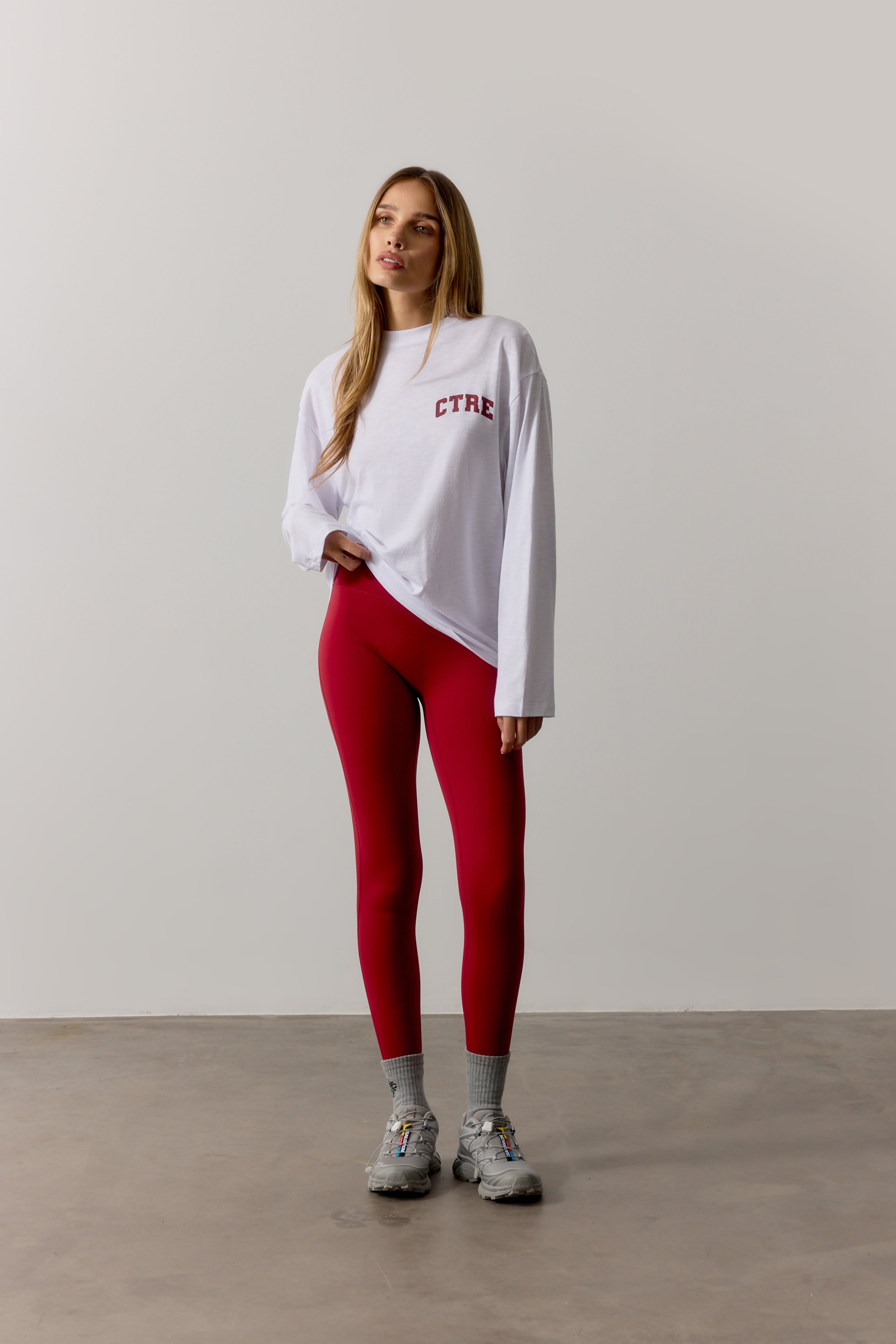 CTRE LONG SLEEVE T- SHIRT - CHERRY