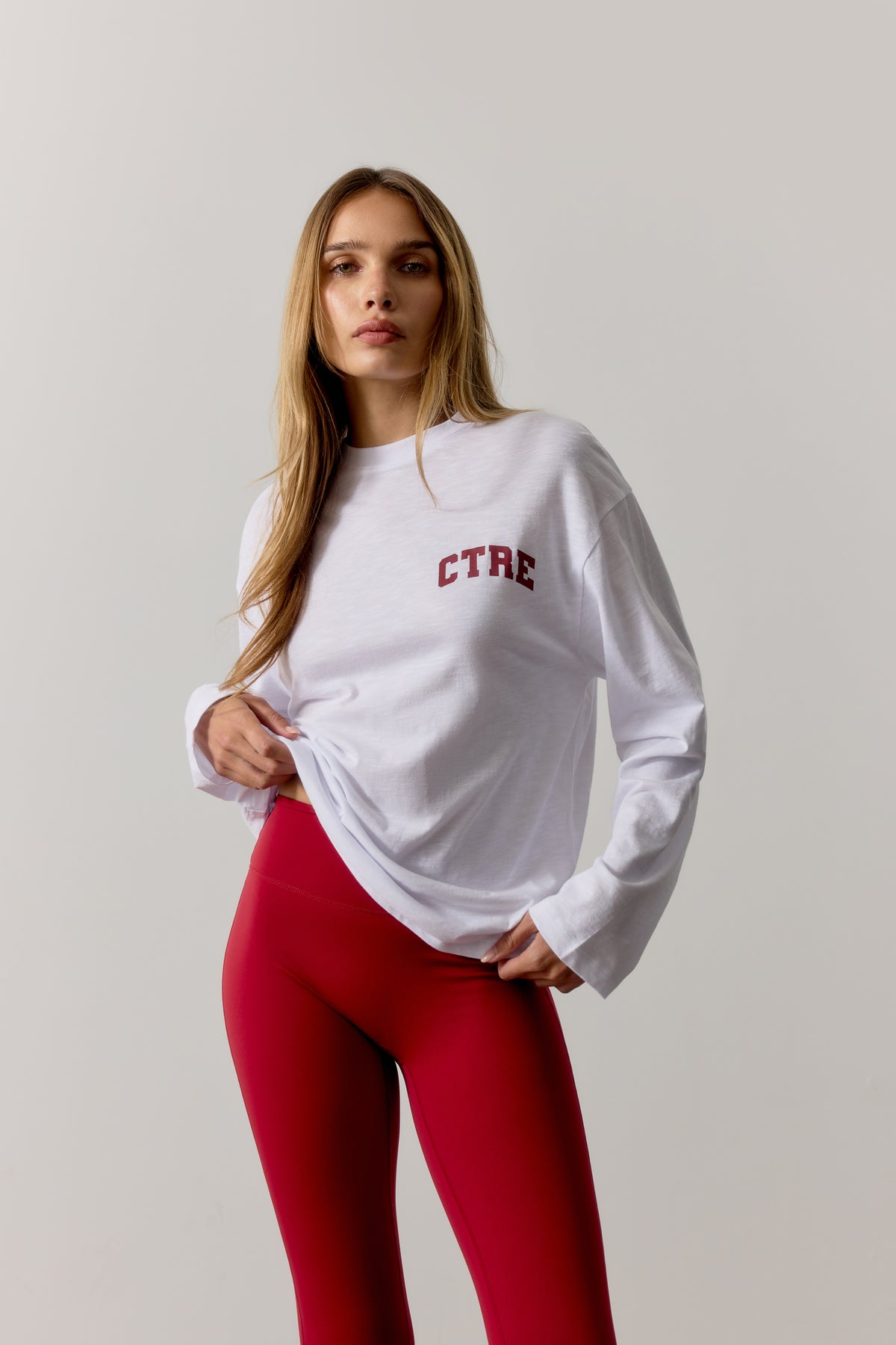 CTRE LONG SLEEVE T- SHIRT - CHERRY