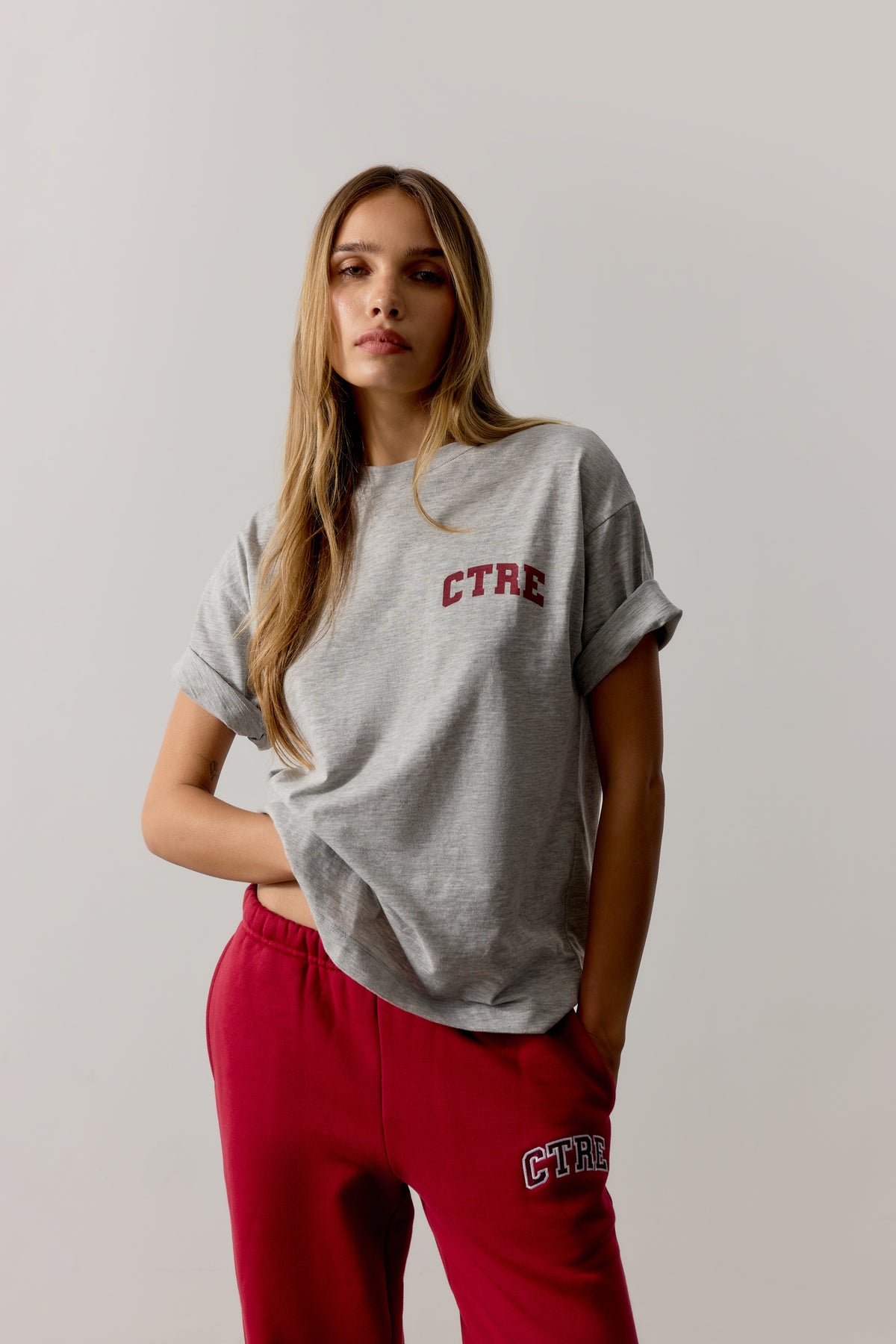 CTRE SHORT SLEEVE T-SHIRT - GREY MARL