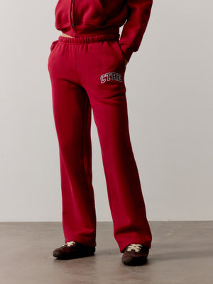 CTRE STRAIGHT LEG JOGGERS - CHERRY