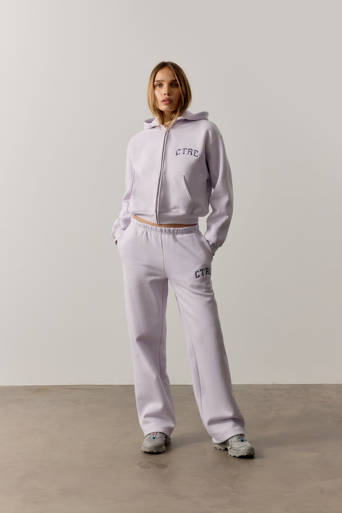CTRE STRAIGHT LEG JOGGERS - DUSKY LILAC