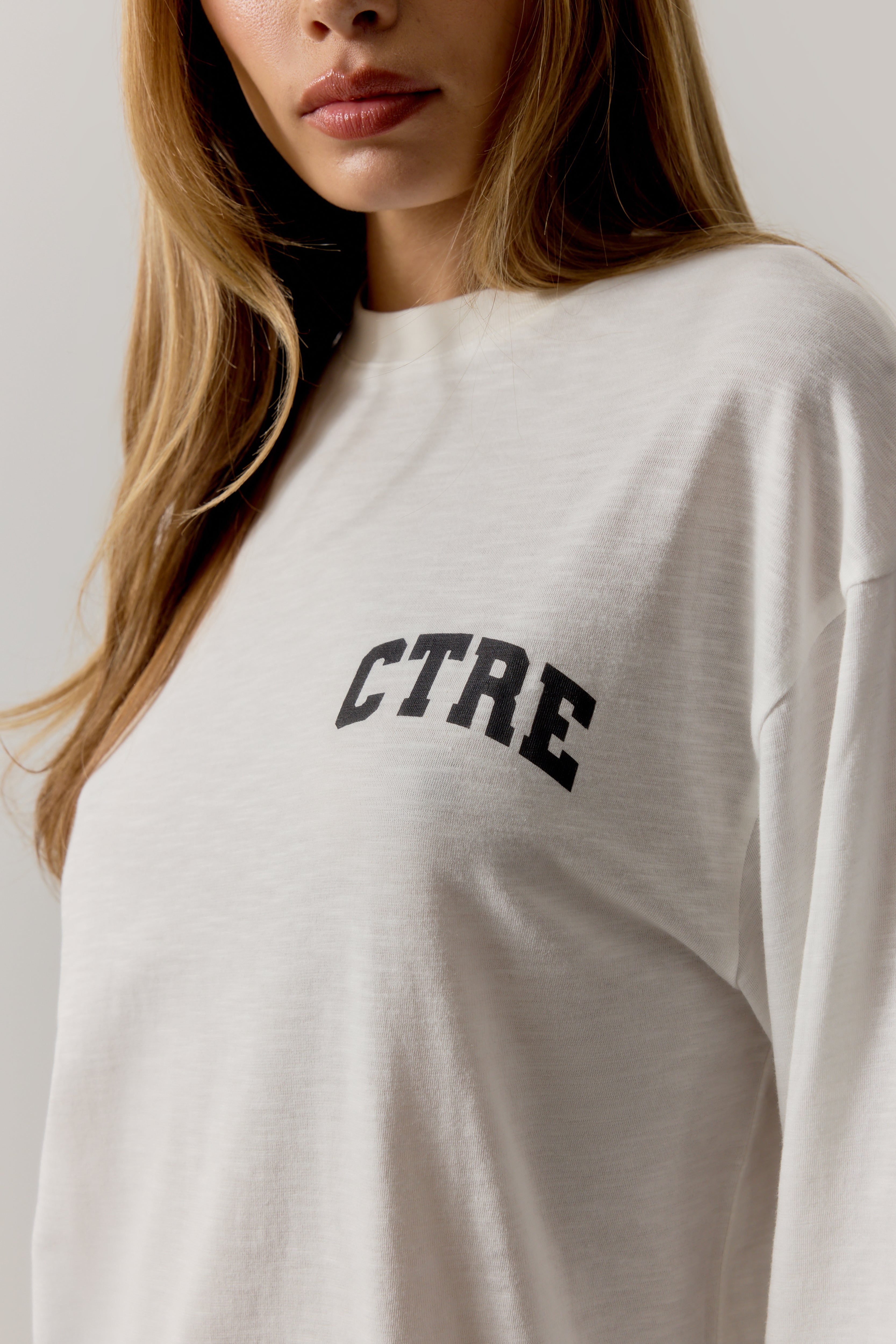 CTRE LONG SLEEVE T- SHIRT - OFF WHITE