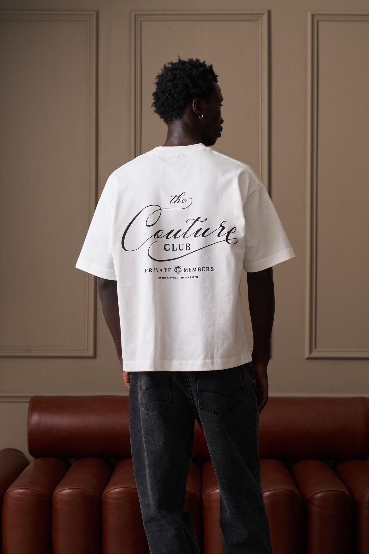 PRIVATE MEMBERS SCRIPT T-SHIRT - OFF WHITE