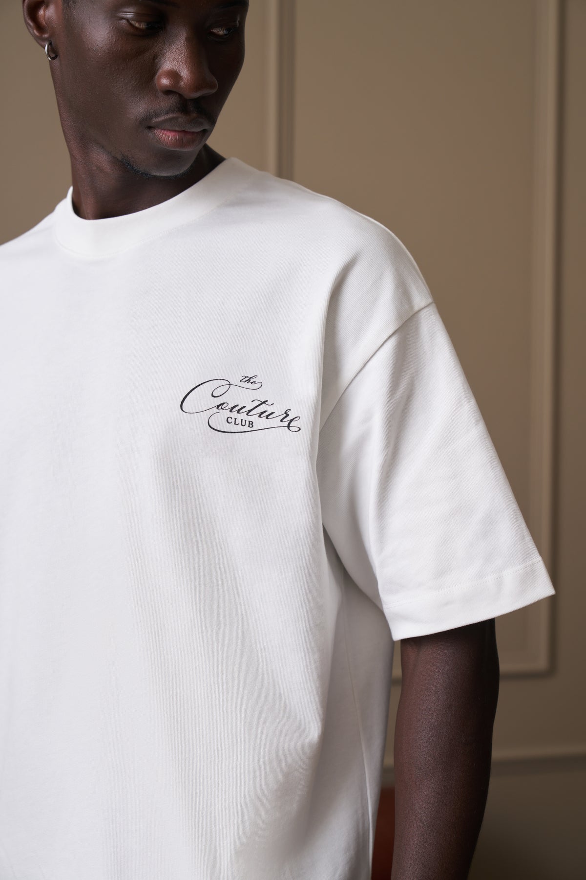 PRIVATE MEMBERS SCRIPT T-SHIRT - OFF WHITE