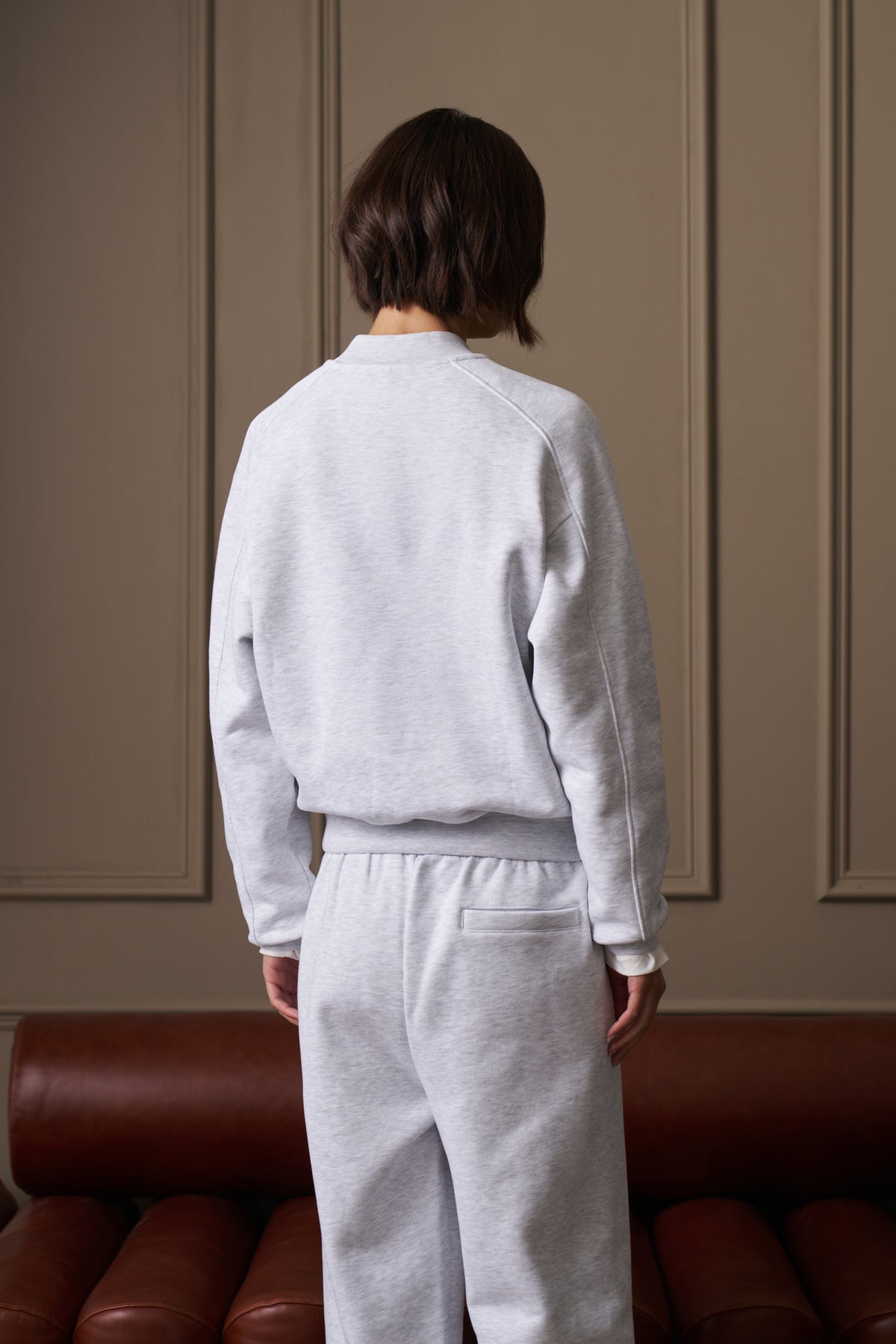 HENLEY CREW - GREY MARL