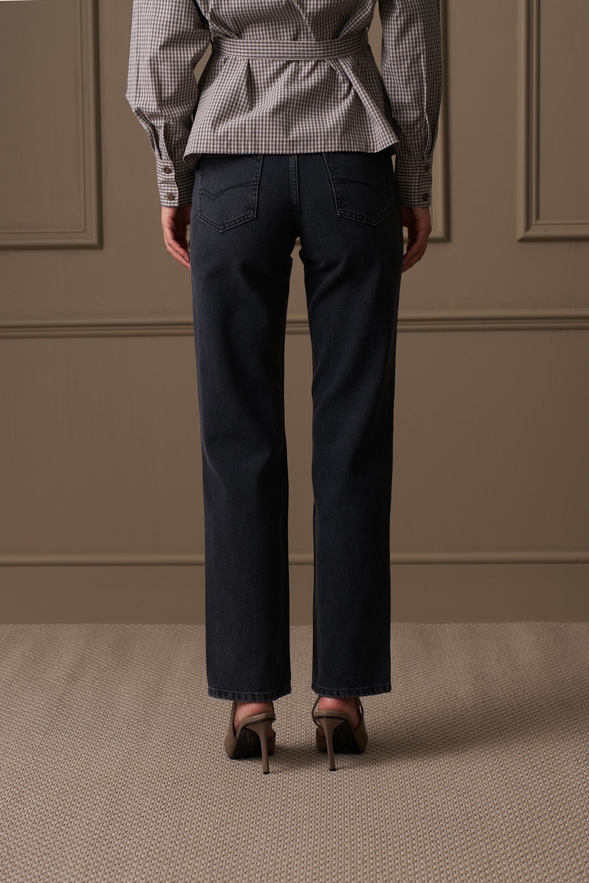 CIGARETTE JEANS - WASHED BLACK