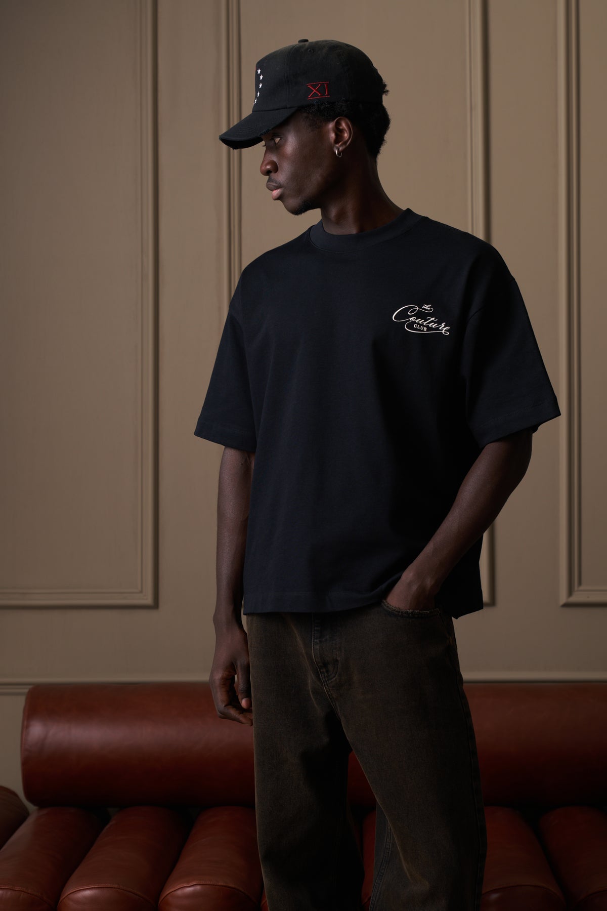 PRIVATE MEMBERS SCRIPT T-SHIRT - BLACK