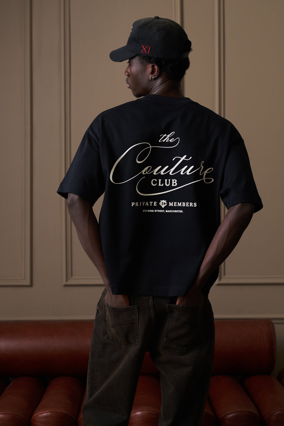 PRIVATE MEMBERS SCRIPT T-SHIRT - BLACK