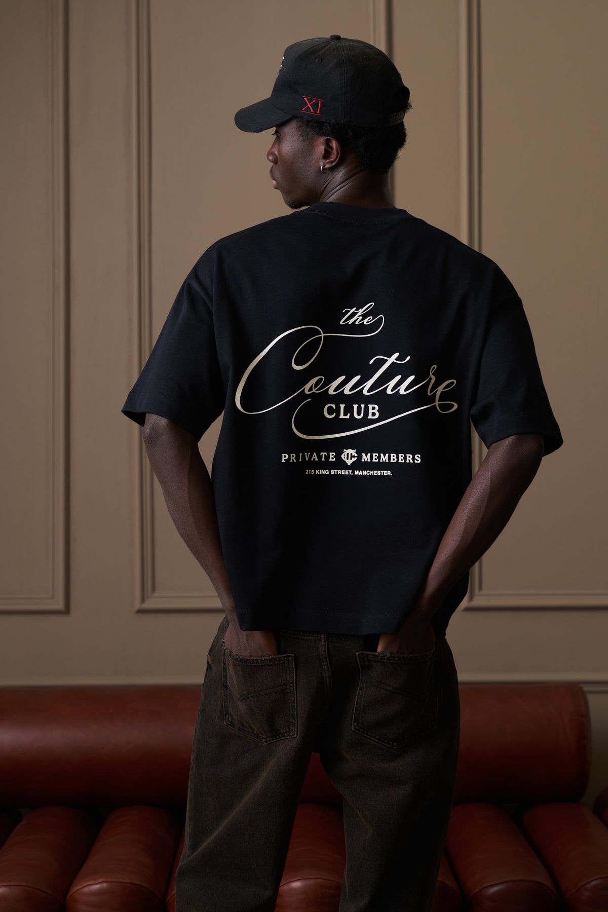 PRIVATE MEMBERS SCRIPT T-SHIRT - BLACK
