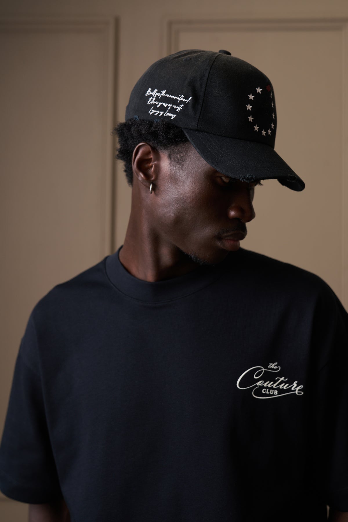 PRIVATE MEMBERS SCRIPT T-SHIRT - BLACK