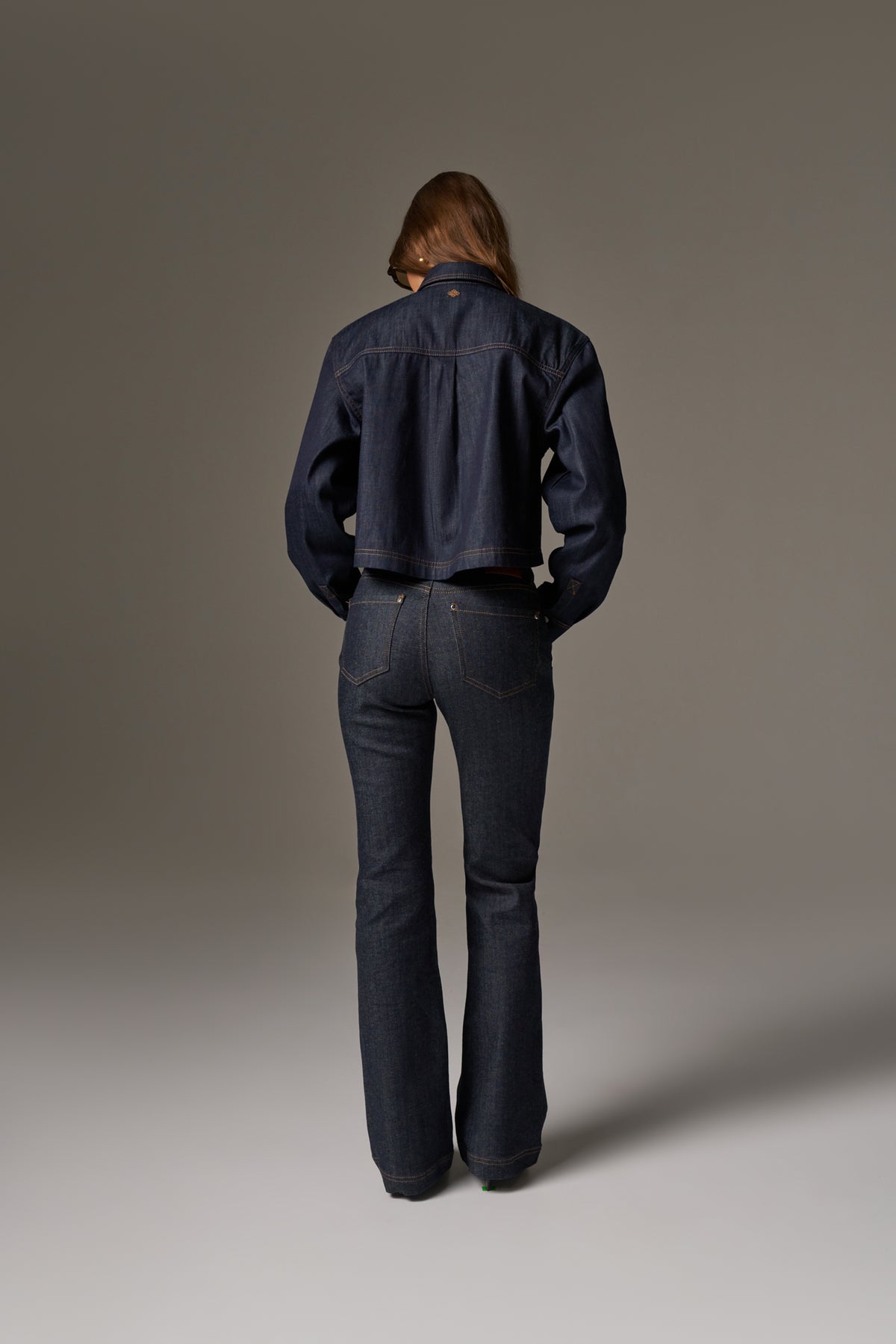 RELAXED FLARE JEANS - DARK INDIGO