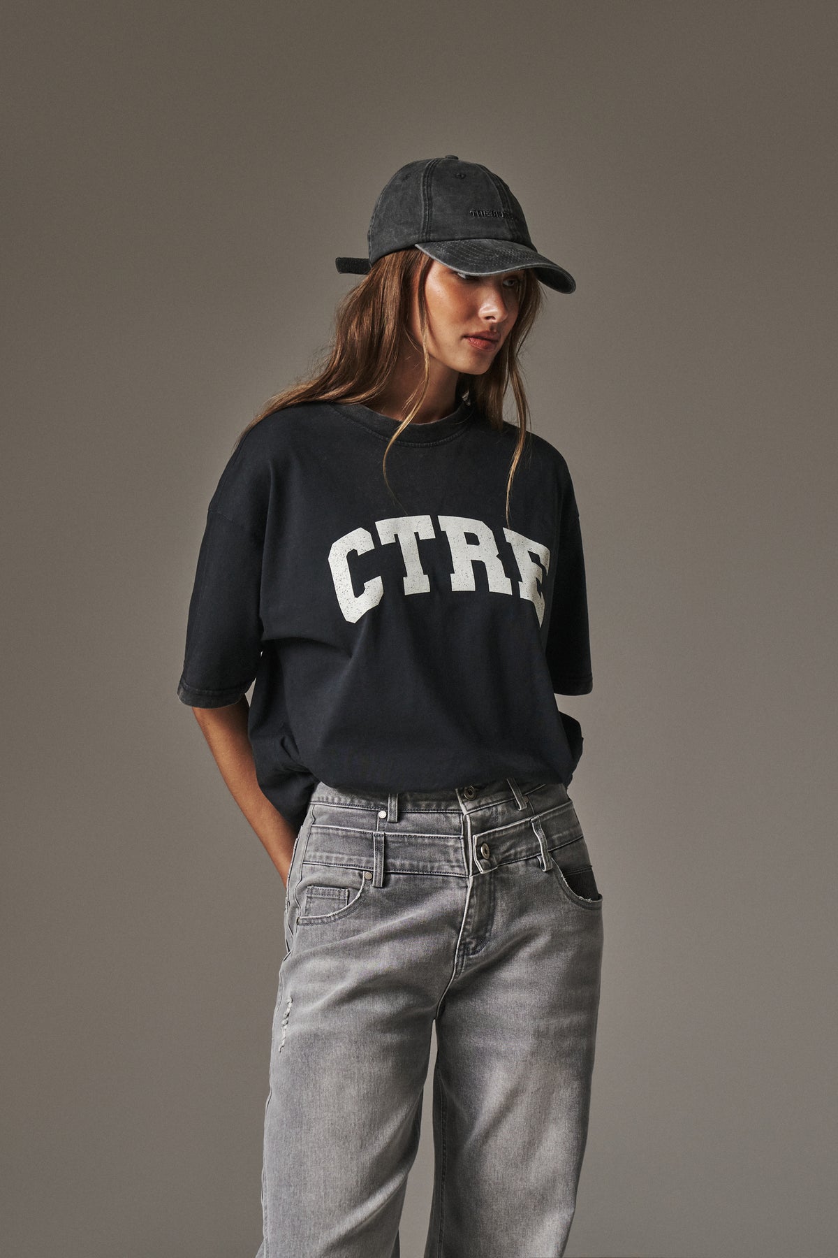 CTRE ACID WASH CRACKED T-SHIRT - ACID WASH