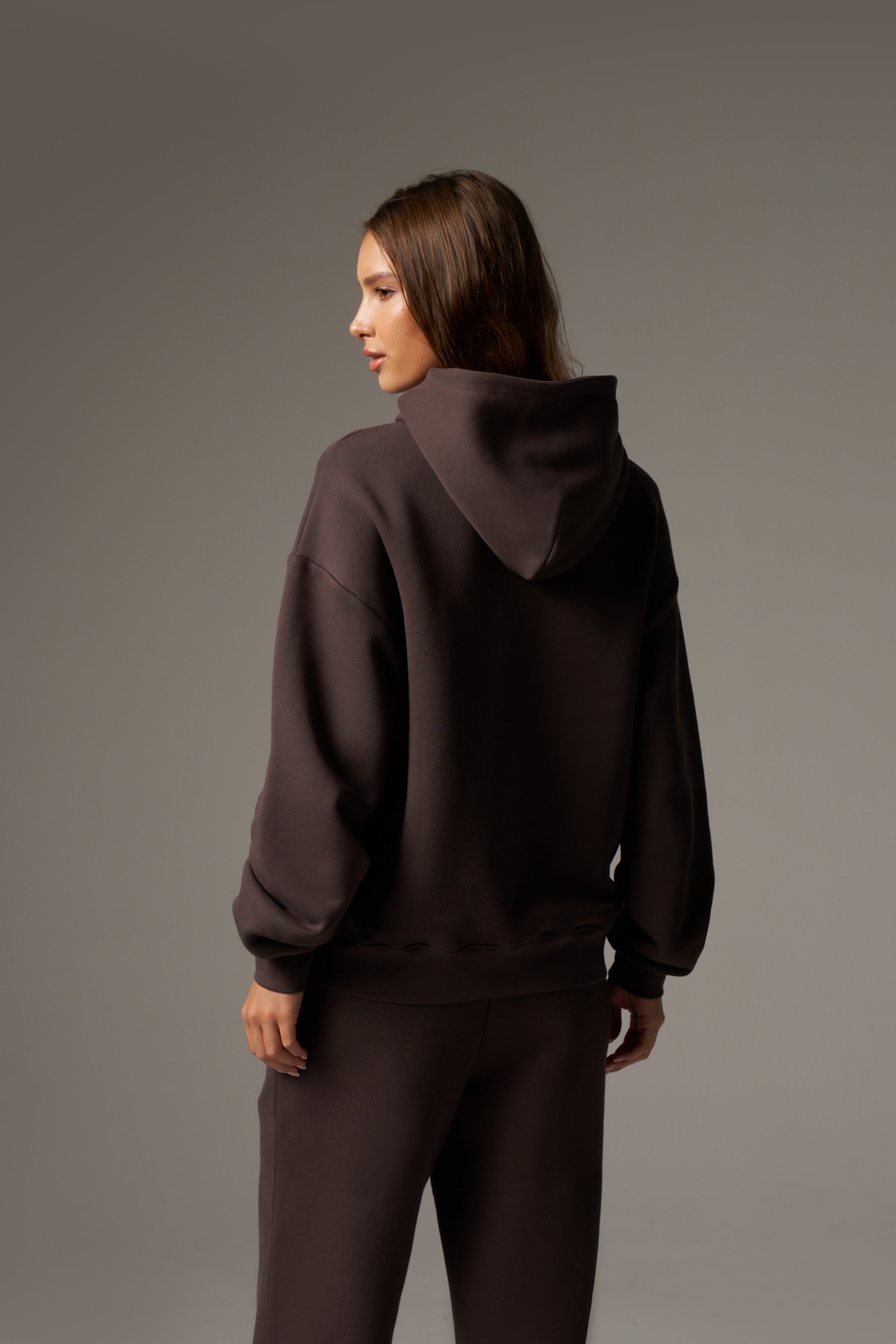 CTRE RELAXED HOODIE - BROWN