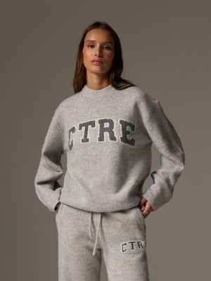 CTRE KNITTED SWEATSHIRT - GREY MARL