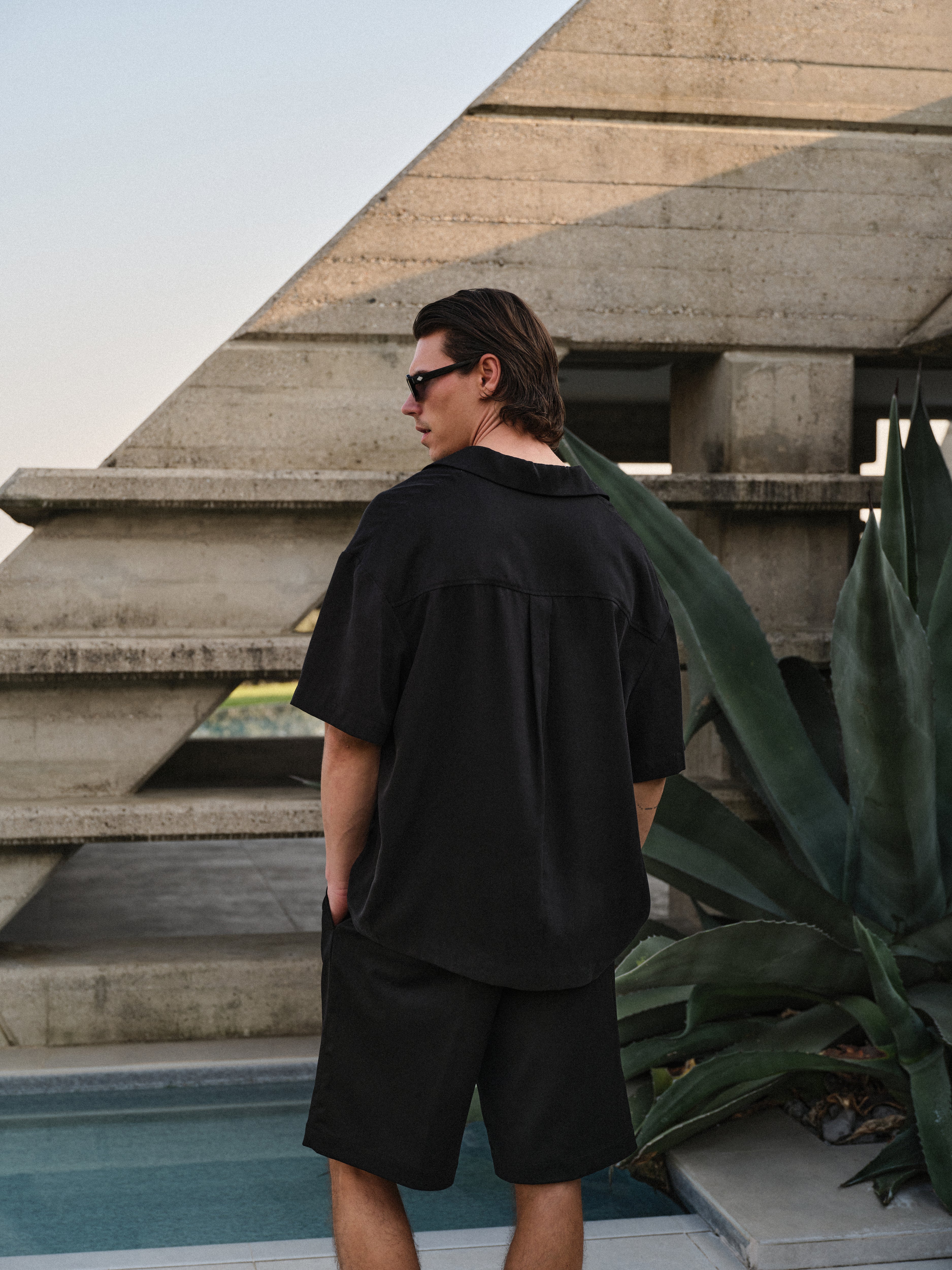 CLUB DE SOCI EMBROIDERY SHIRT - BLACK