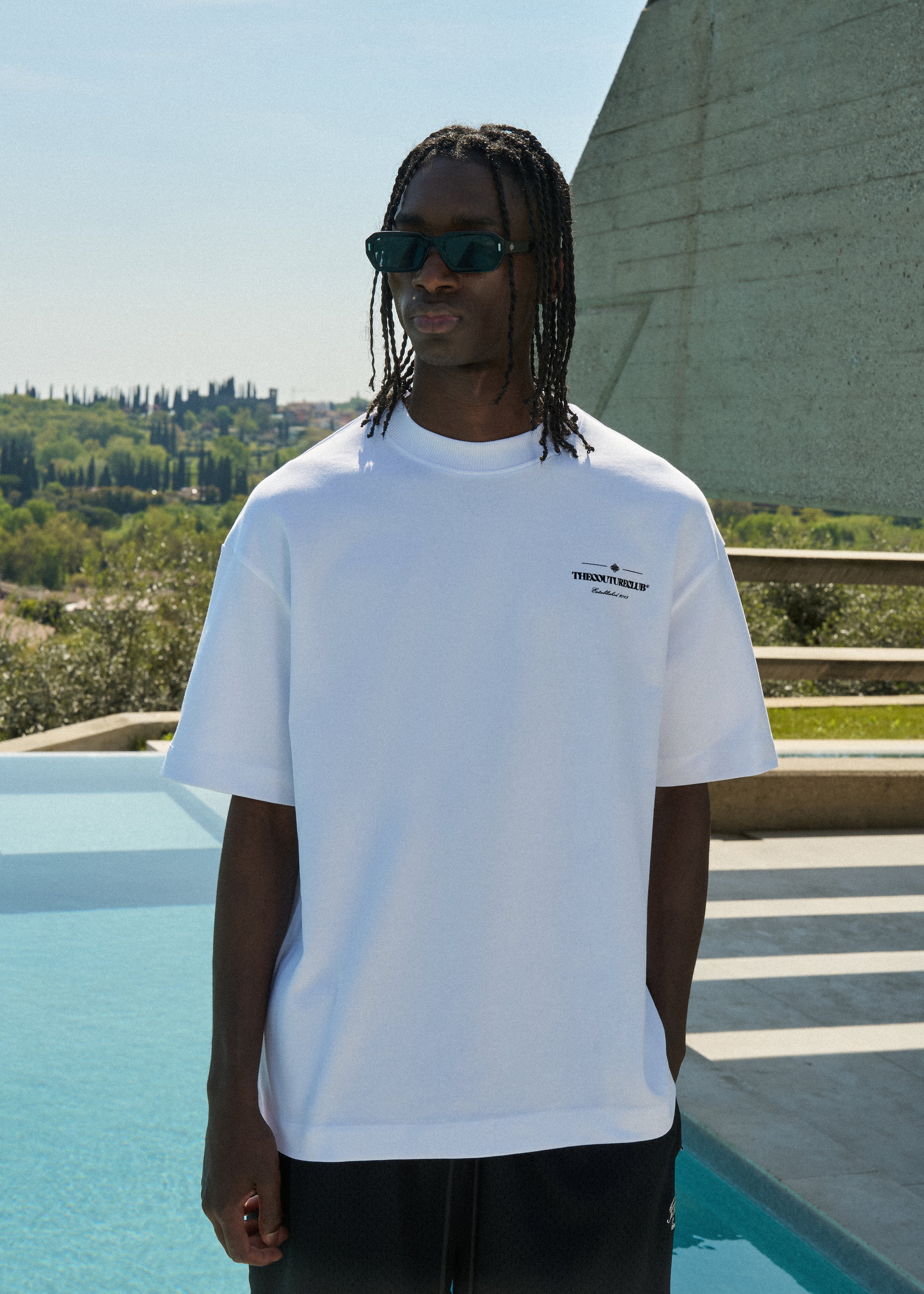 COPYRIGHT MULTI  GRAPHIC T-SHIRT - WHITE