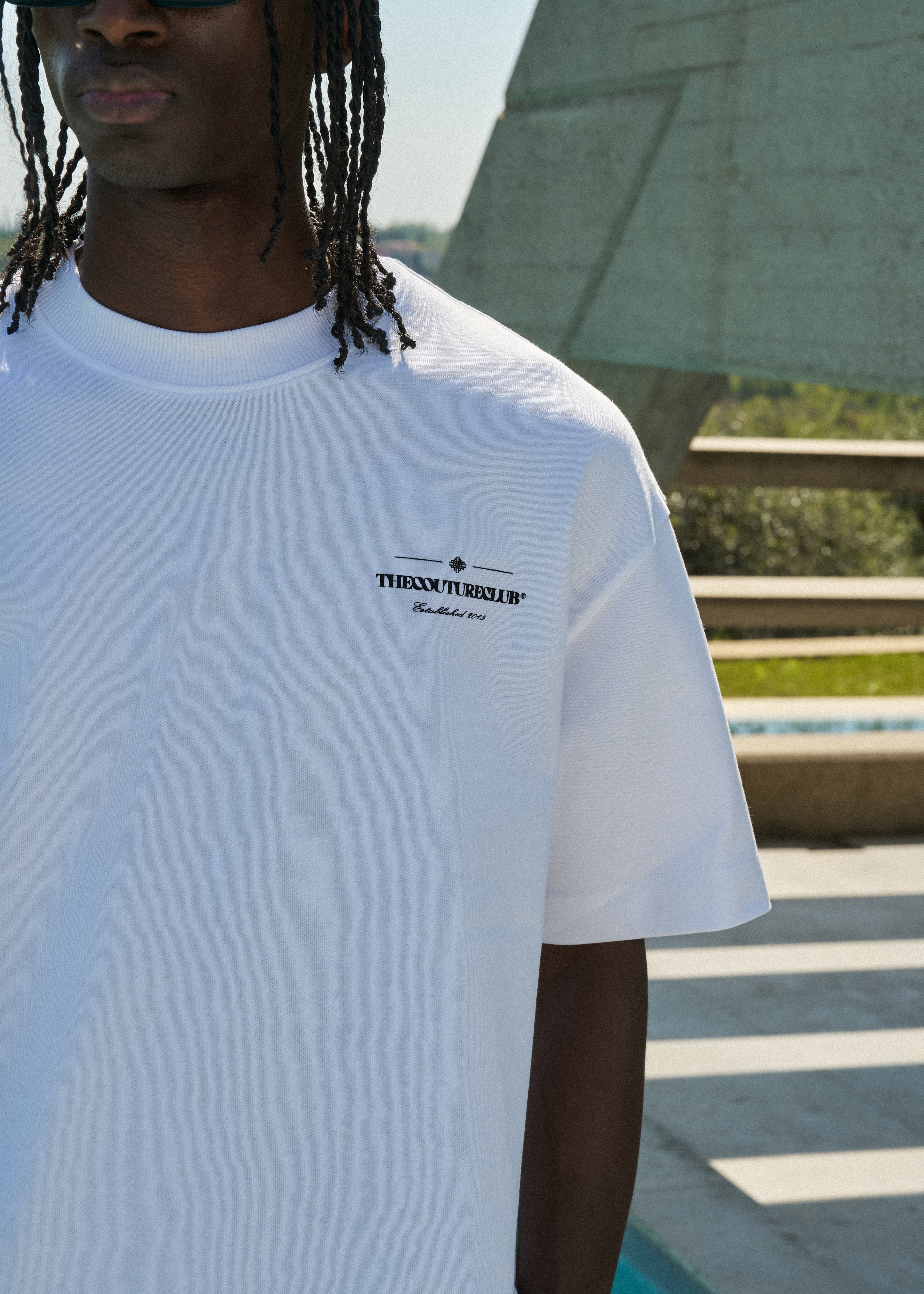 COPYRIGHT MULTI  GRAPHIC T-SHIRT - WHITE