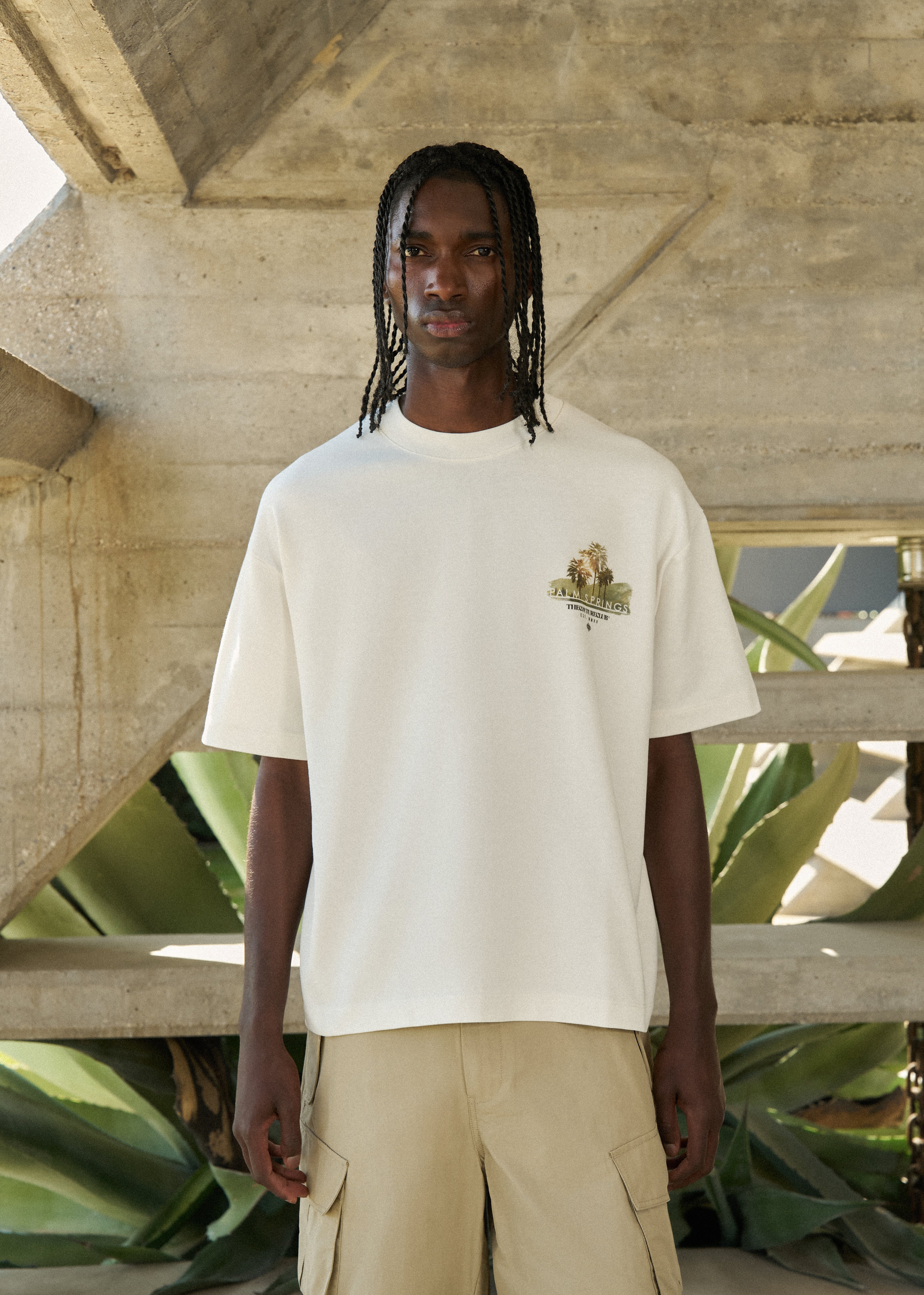 PALM SPRINGS GRAPHIC T-SHIRT - OFF WHITE