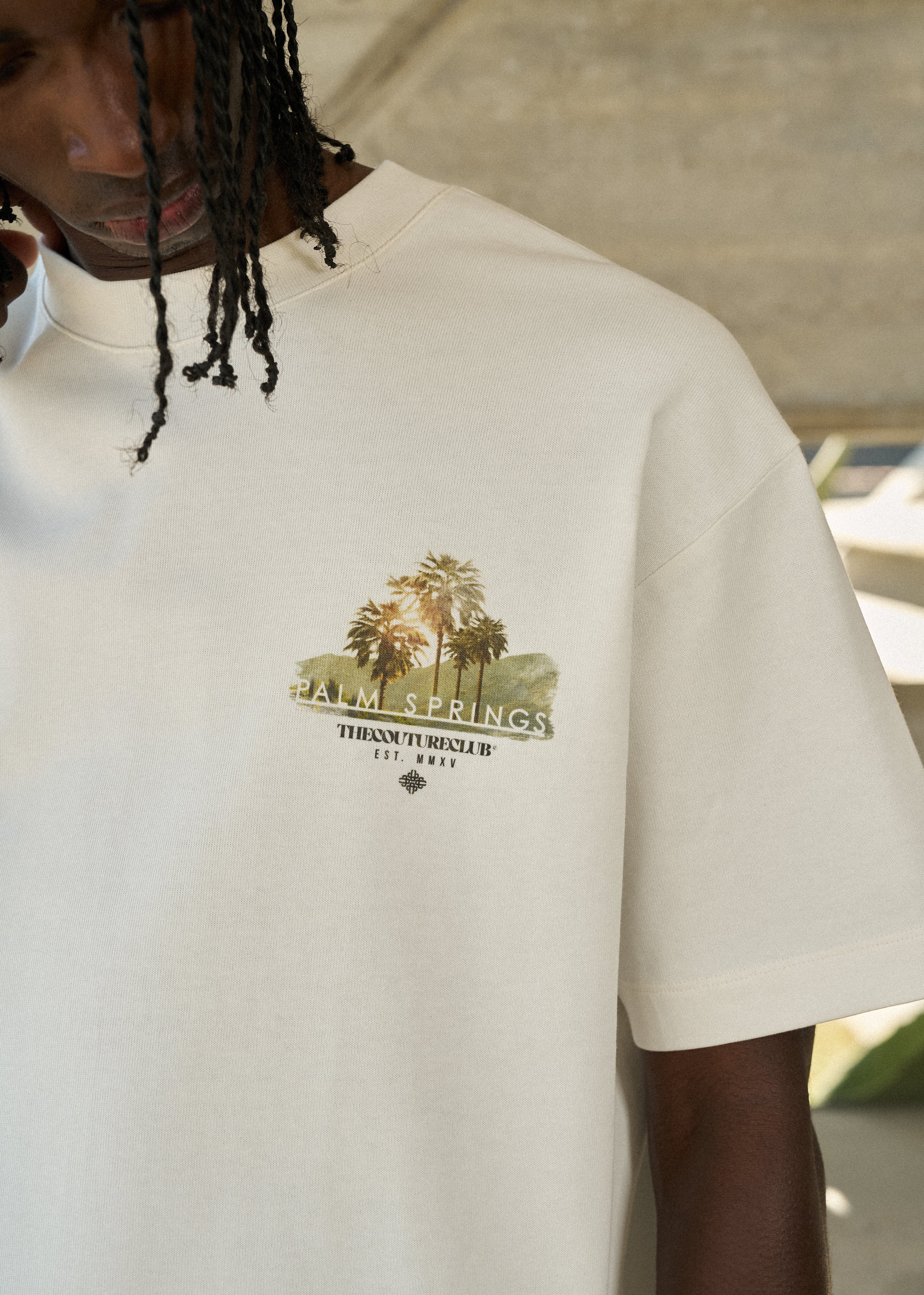 PALM SPRINGS GRAPHIC T-SHIRT - OFF WHITE
