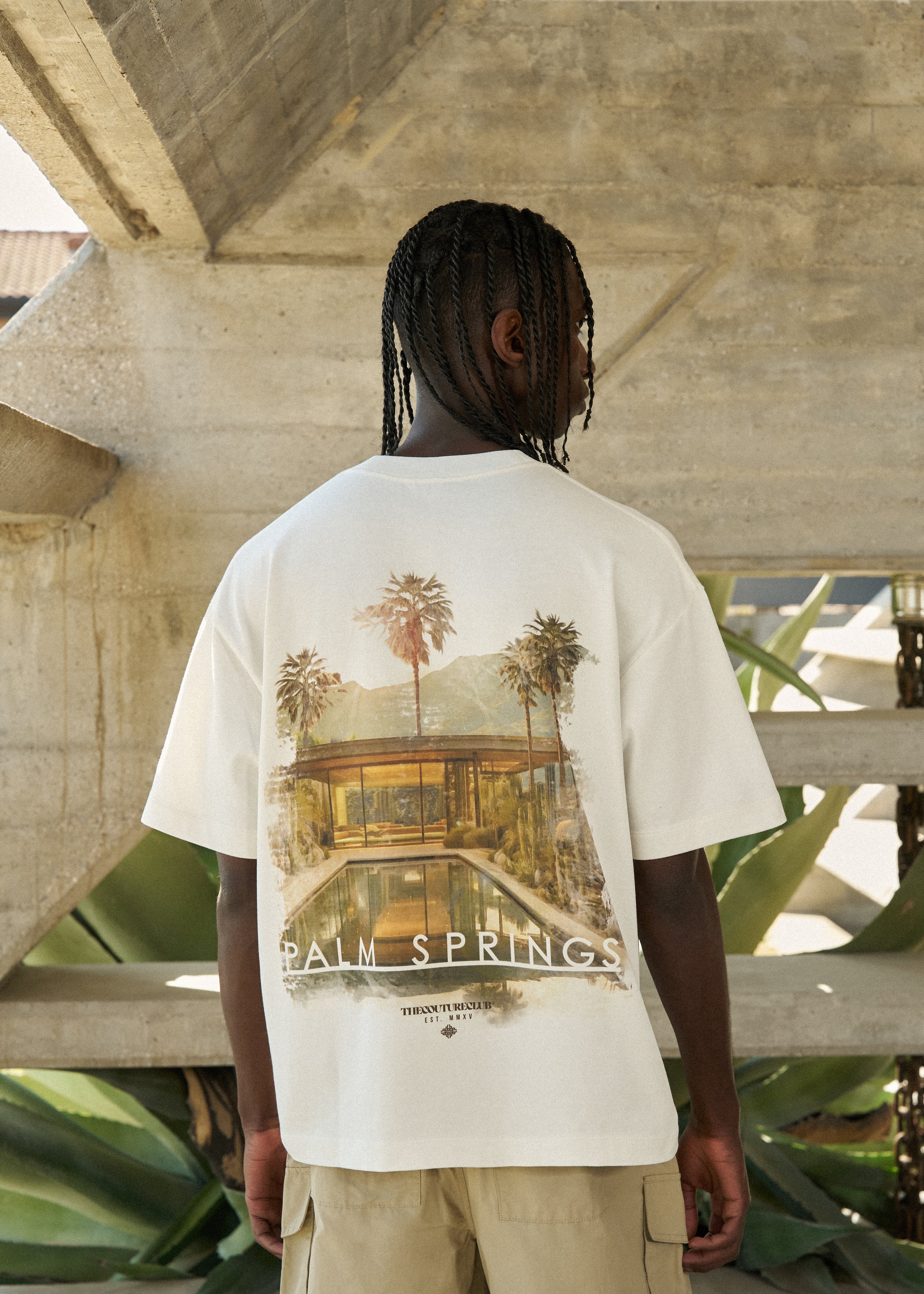 PALM SPRINGS GRAPHIC T-SHIRT - OFF WHITE