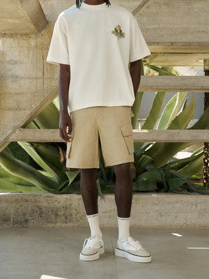 TECHNICAL CARGO SHORTS - STONE