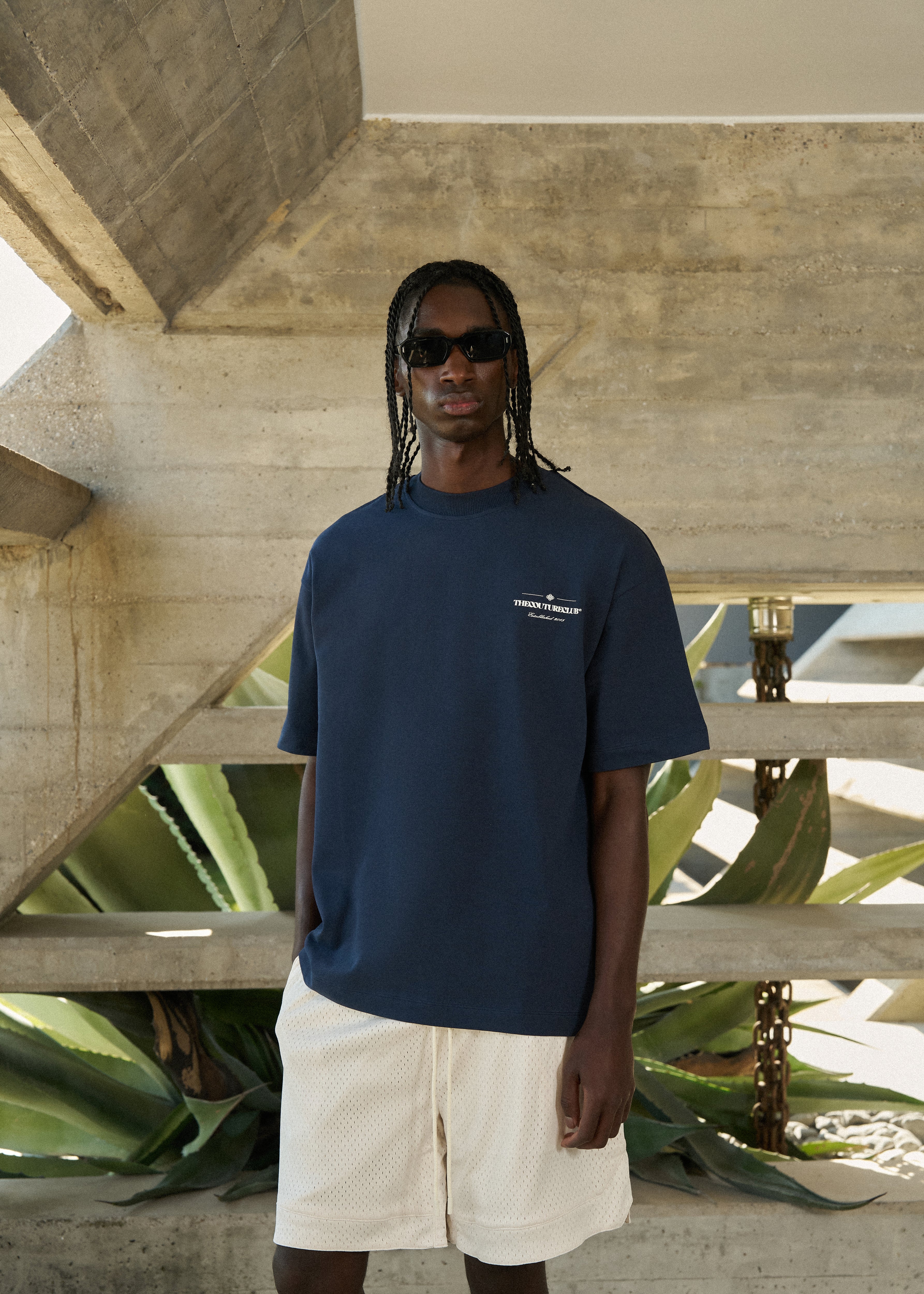 COPYRIGHT MULTI GRAPHIC T-SHIRT - DARK NAVY