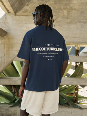 COPYRIGHT MULTI GRAPHIC T-SHIRT - DARK NAVY