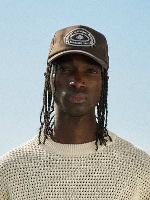 LAKE COMO OVAL CAP - BROWN