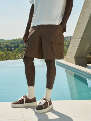TECHNICAL CARGO SHORTS - BROWN